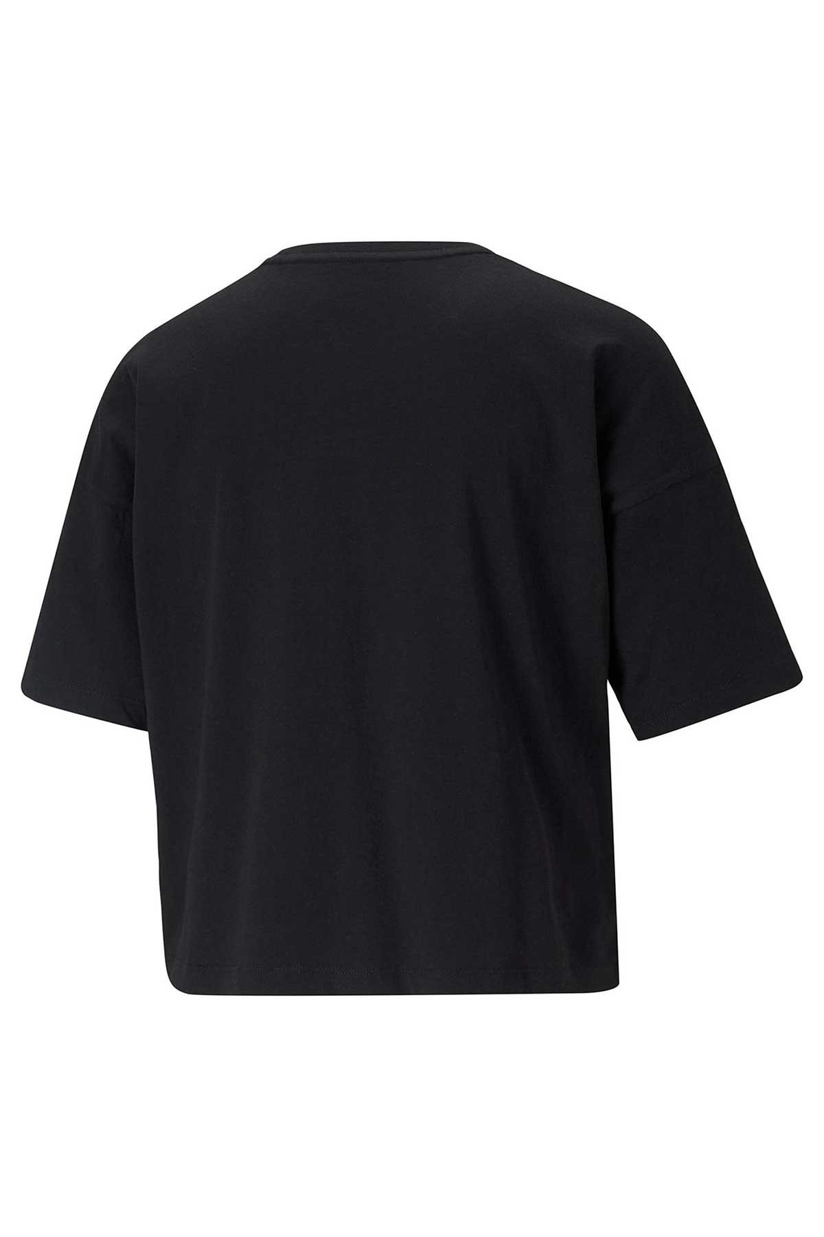 Puma ESS Cropped Logo Kadın Tişört 58686601 Siyah
