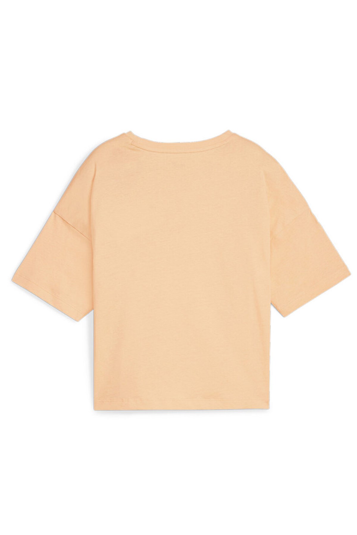 Puma Ess Cropped Logo Kadın Tişört 58686646 Turuncu