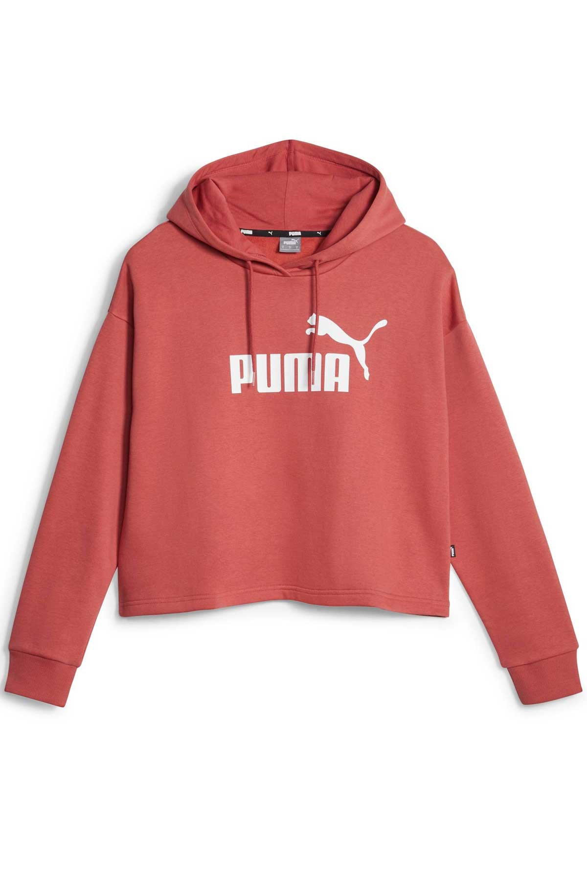 Puma Ess Cropped Logo Kadın Sweatshirt 58686929 Kırmızı