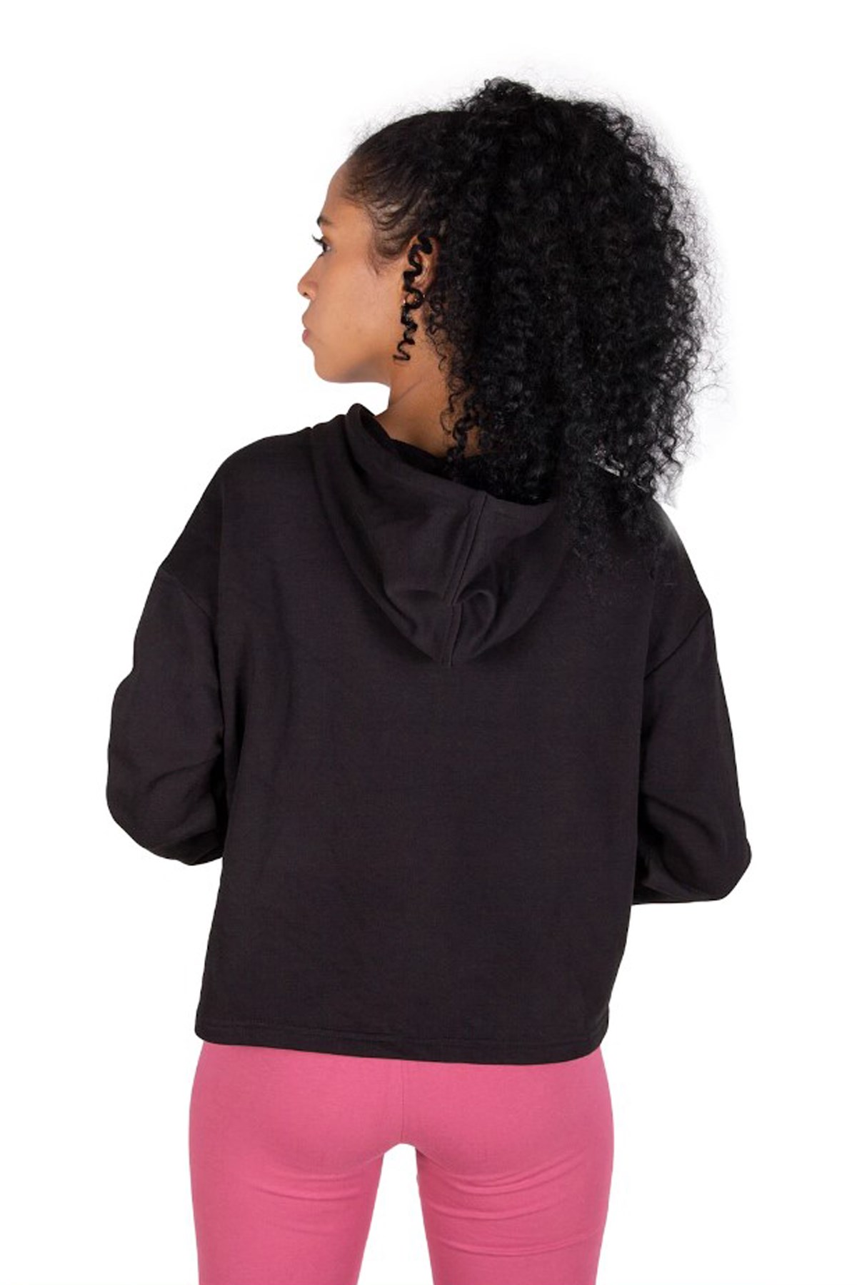 Puma Ess Cropped Logo Kadın Sweatshirt 58687001 Siyah