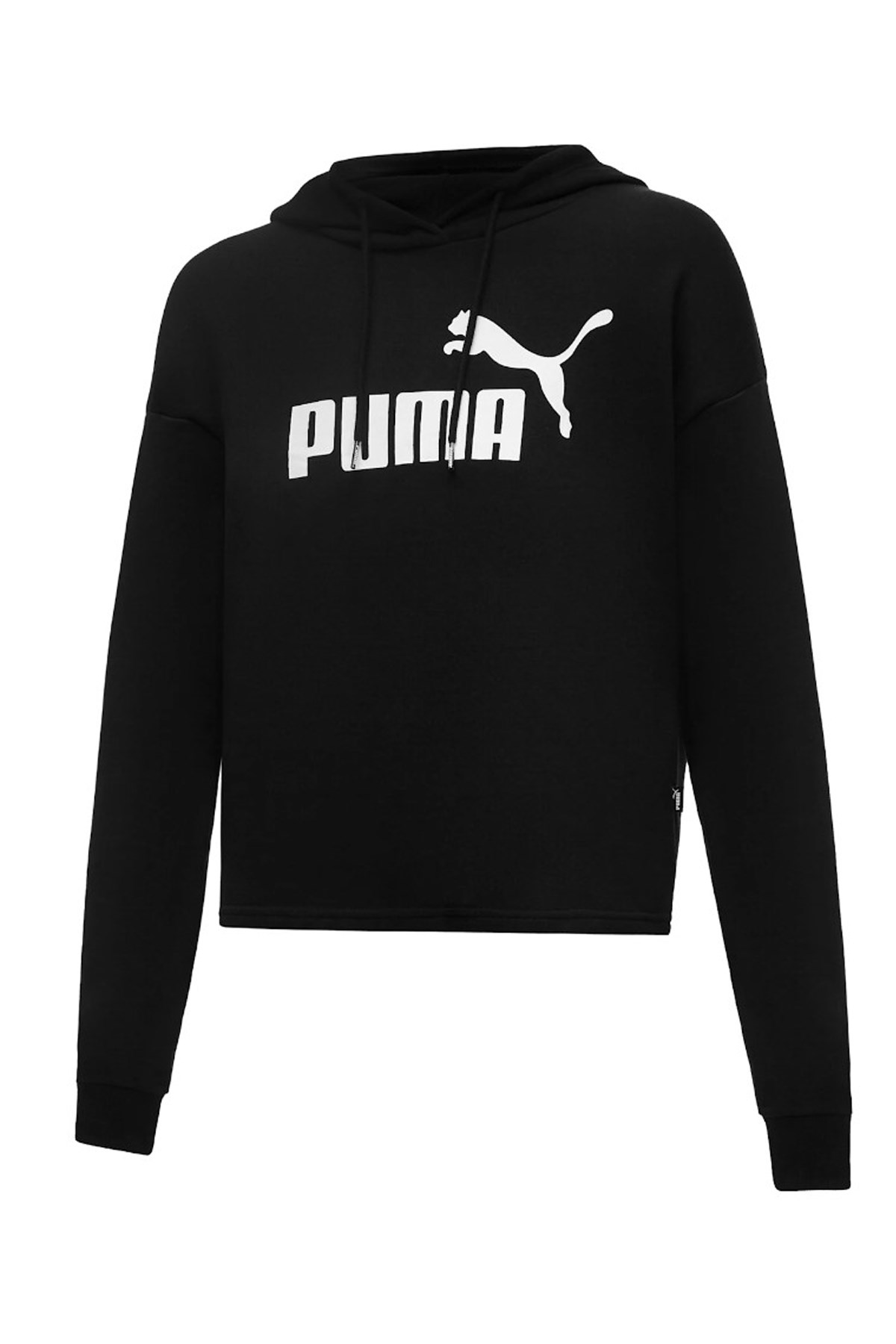 Puma Ess Cropped Logo Kadın Sweatshirt 58687001 Siyah