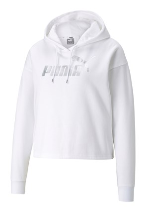 Puma ESS+ Cropped Metallic Logo Kadın Sweatshirt 58689102