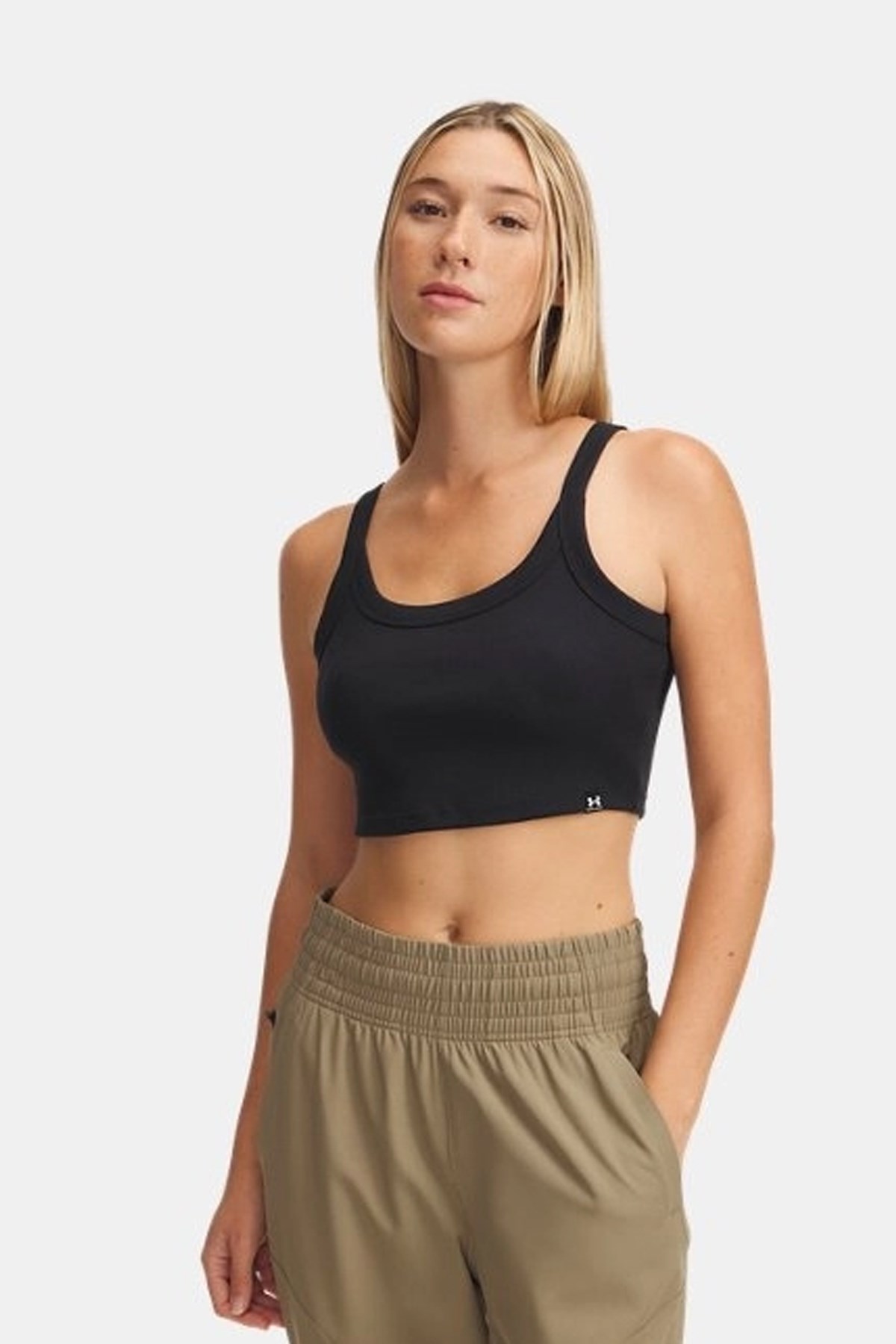 Under Armour Ua Rival Rib Baby Tank Kadın Atlet 6000265-001 Siyah