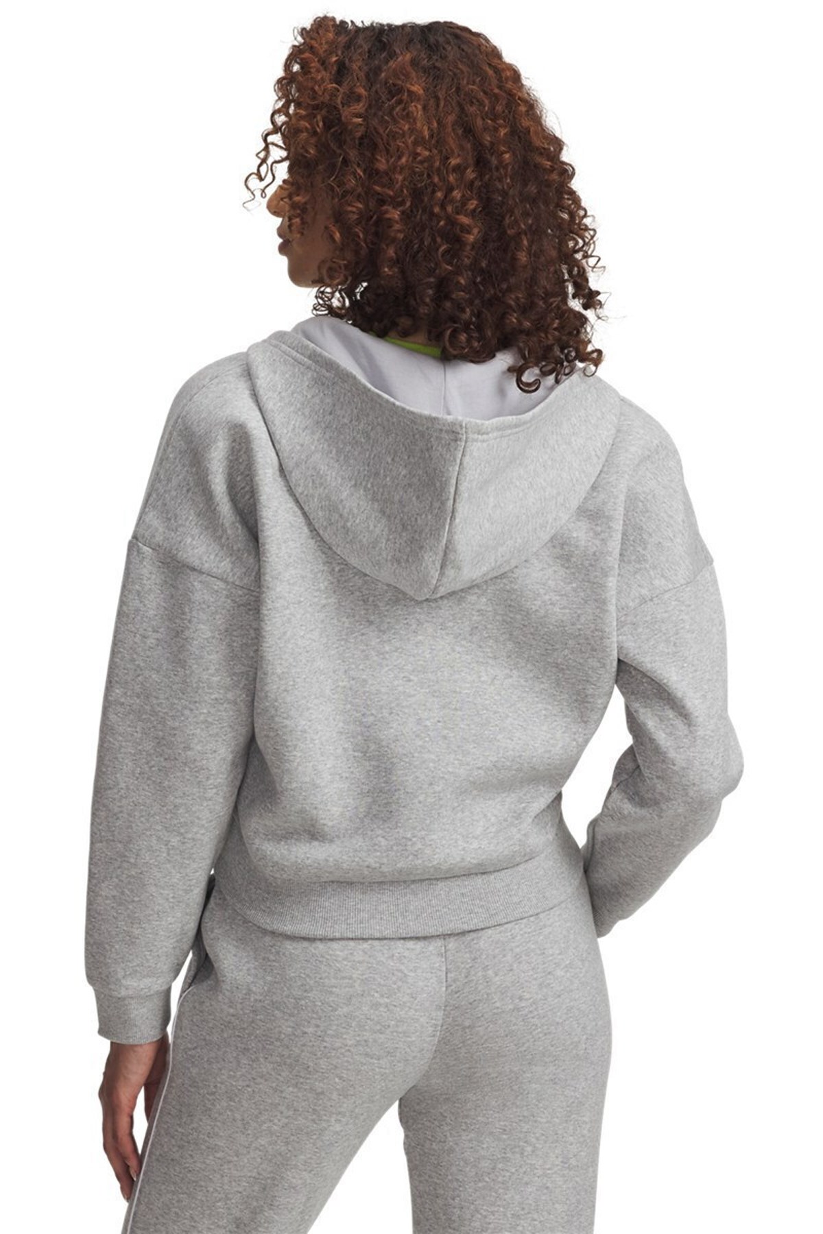 Under Armour Rival Flc Piped Hz Kadın Sweatshirt Gri