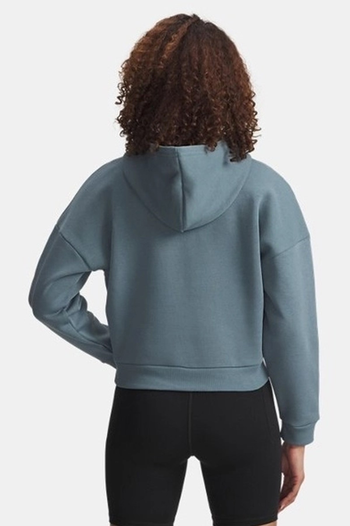 Under Armour Rival Flc Piped Hz Kadın Sweatshirt Mavi