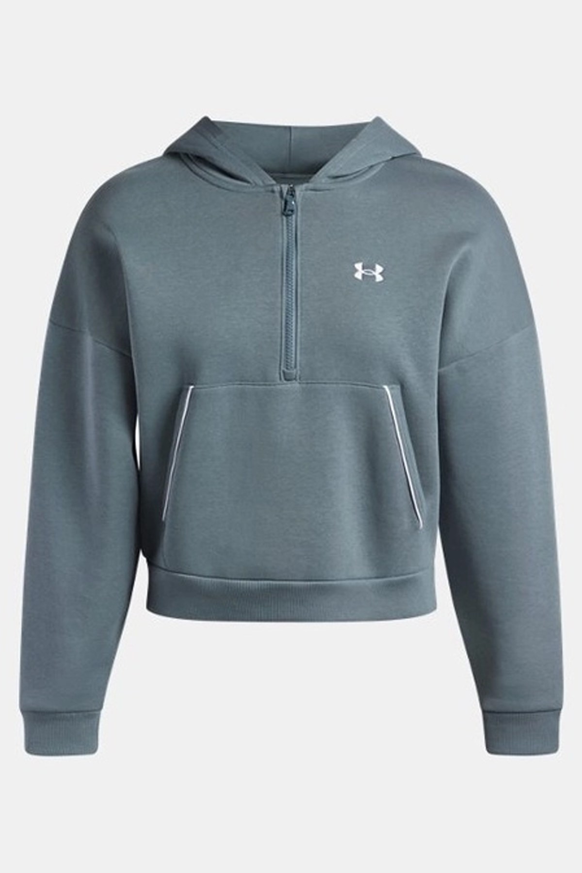 Under Armour Rival Flc Piped Hz Kadın Sweatshirt Mavi