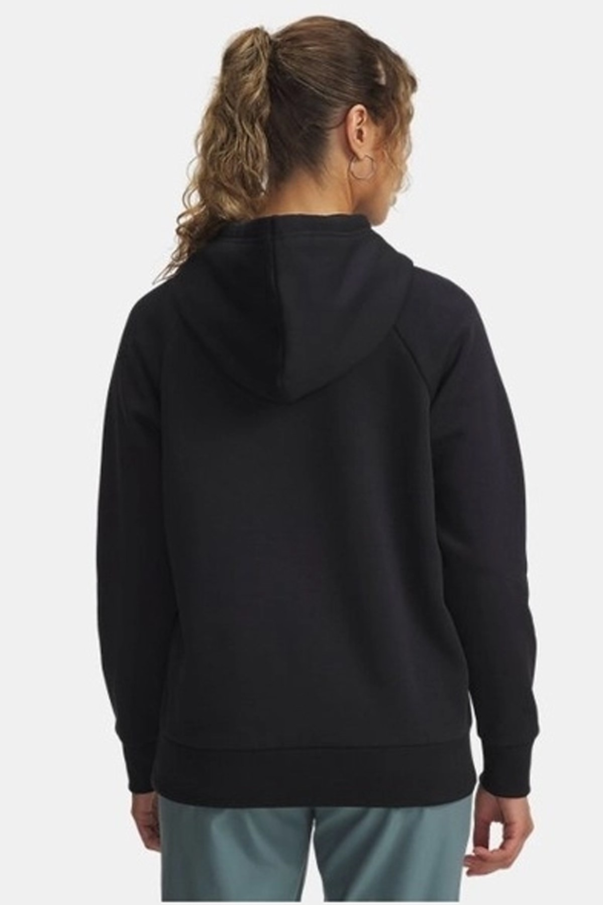 Under Armour UA Rival Flc Shimmer Hdy Kadın Sweatshirt Siyah
