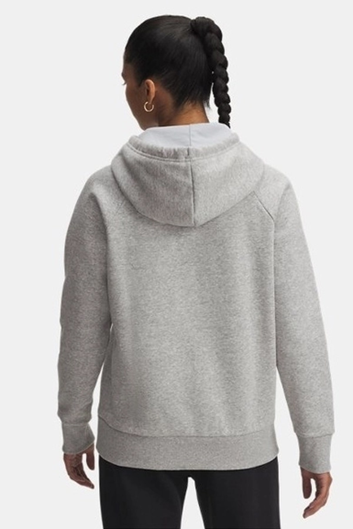 Under Armour UA Rival Flc Shimmer Hdy Kadın Sweatshirt Gri