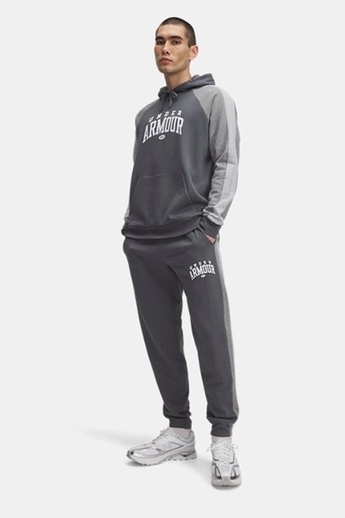 Under Armour UA Rival Flc Cb Pants Erkek Eşofman Altı Gri