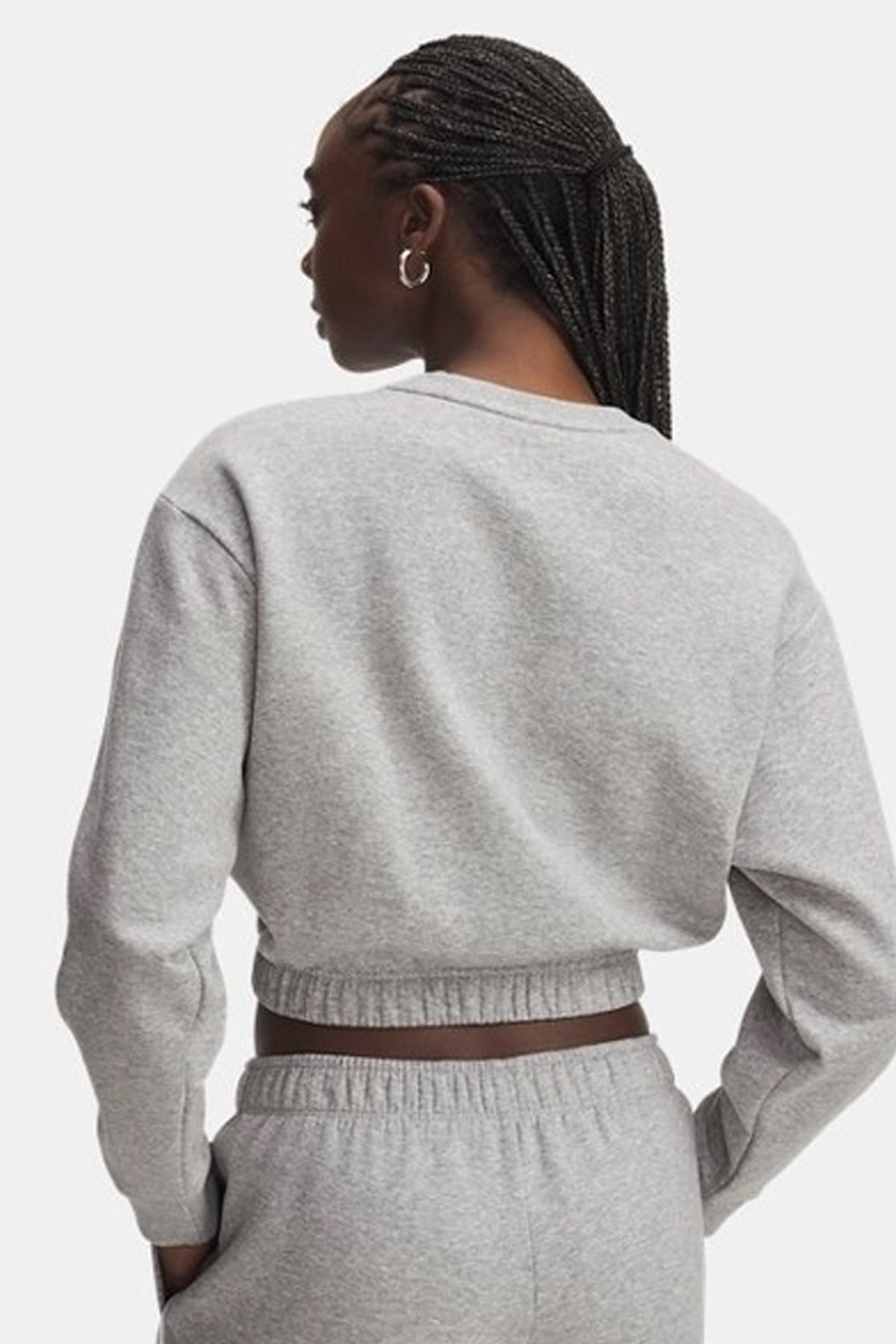 Under Armour UA Rival Fleece Piped Kadın Sweatshirt Gri