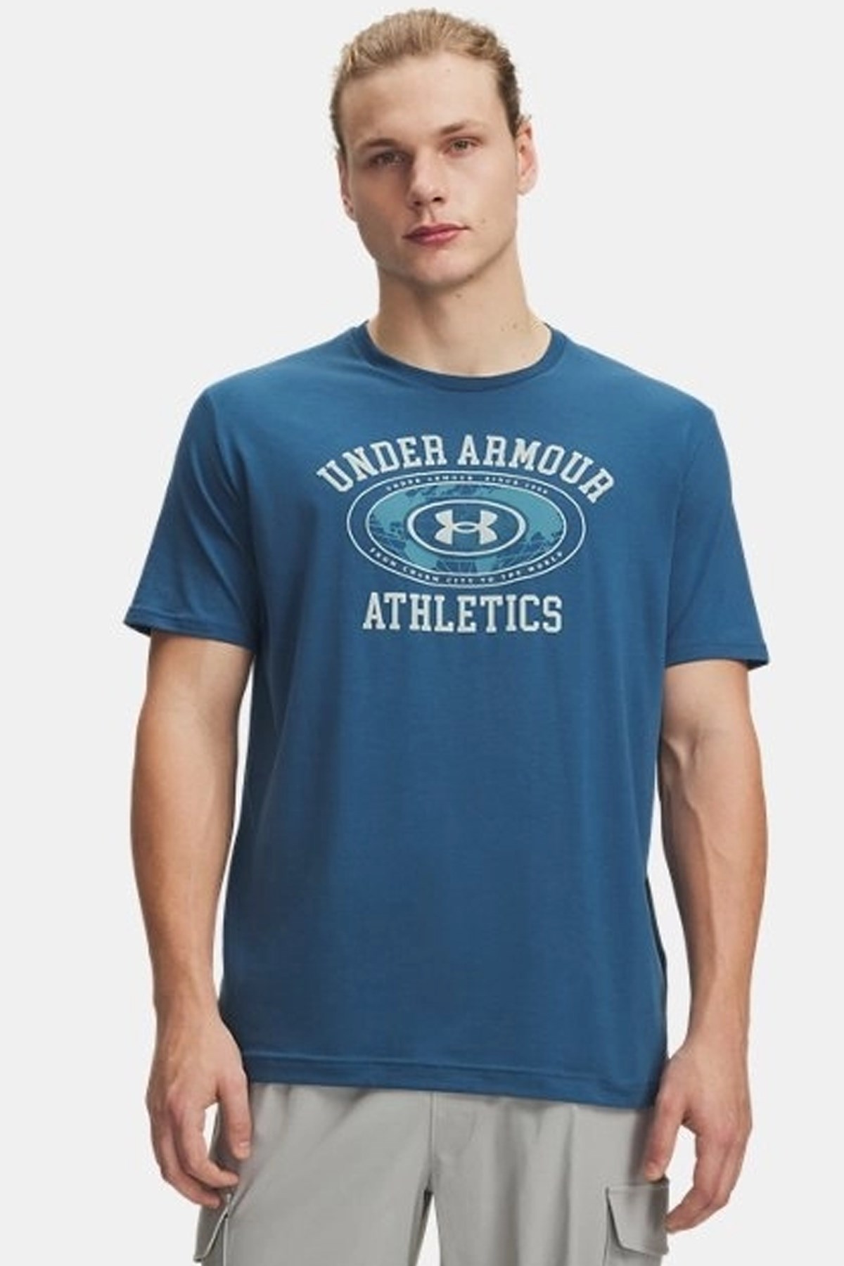 Under Armour Armor Globe Erkek Tişört 6009261-498 Mavi