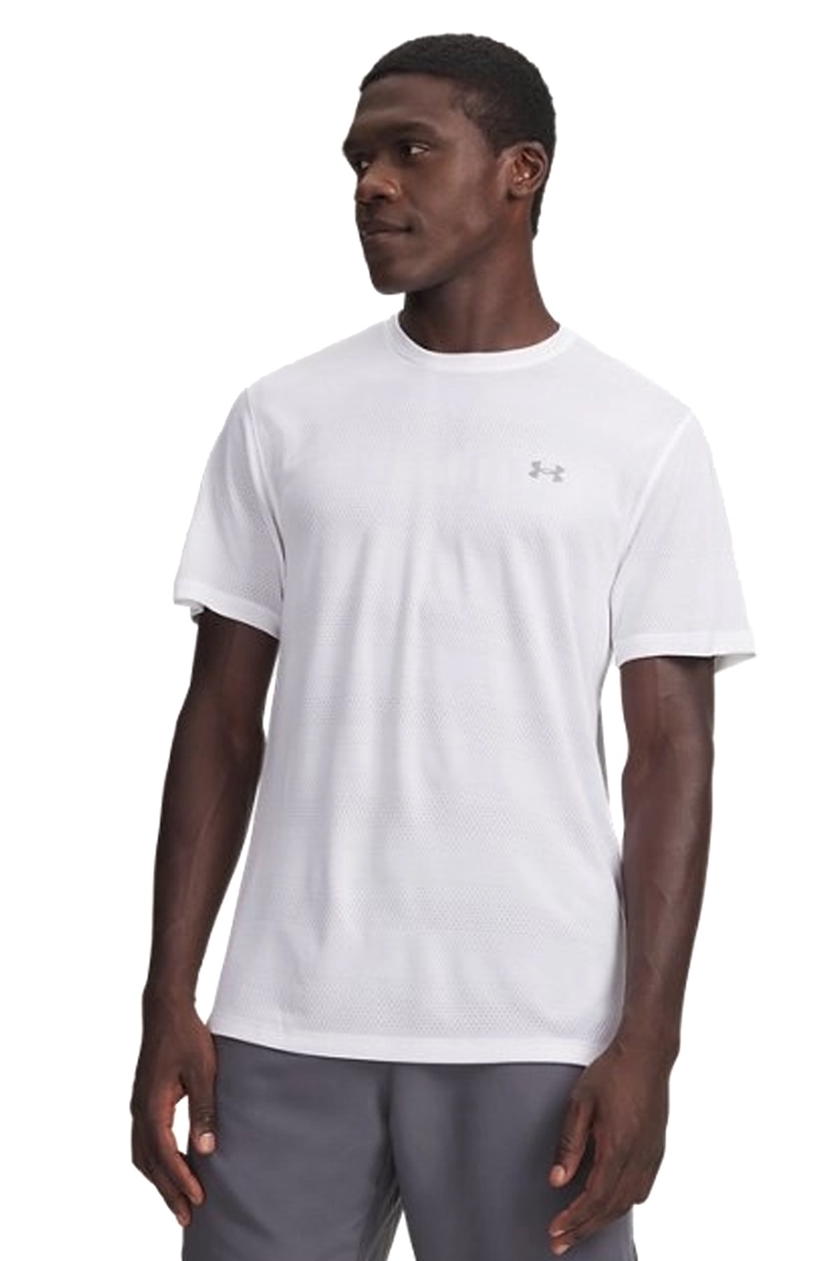 Under Armour Velociti Erkek Tişört 6009517-100 Beyaz