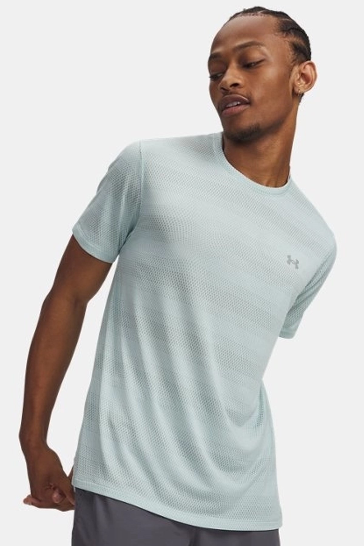 Under Armour Velociti Erkek Tişört 6009517-703 Yeşil