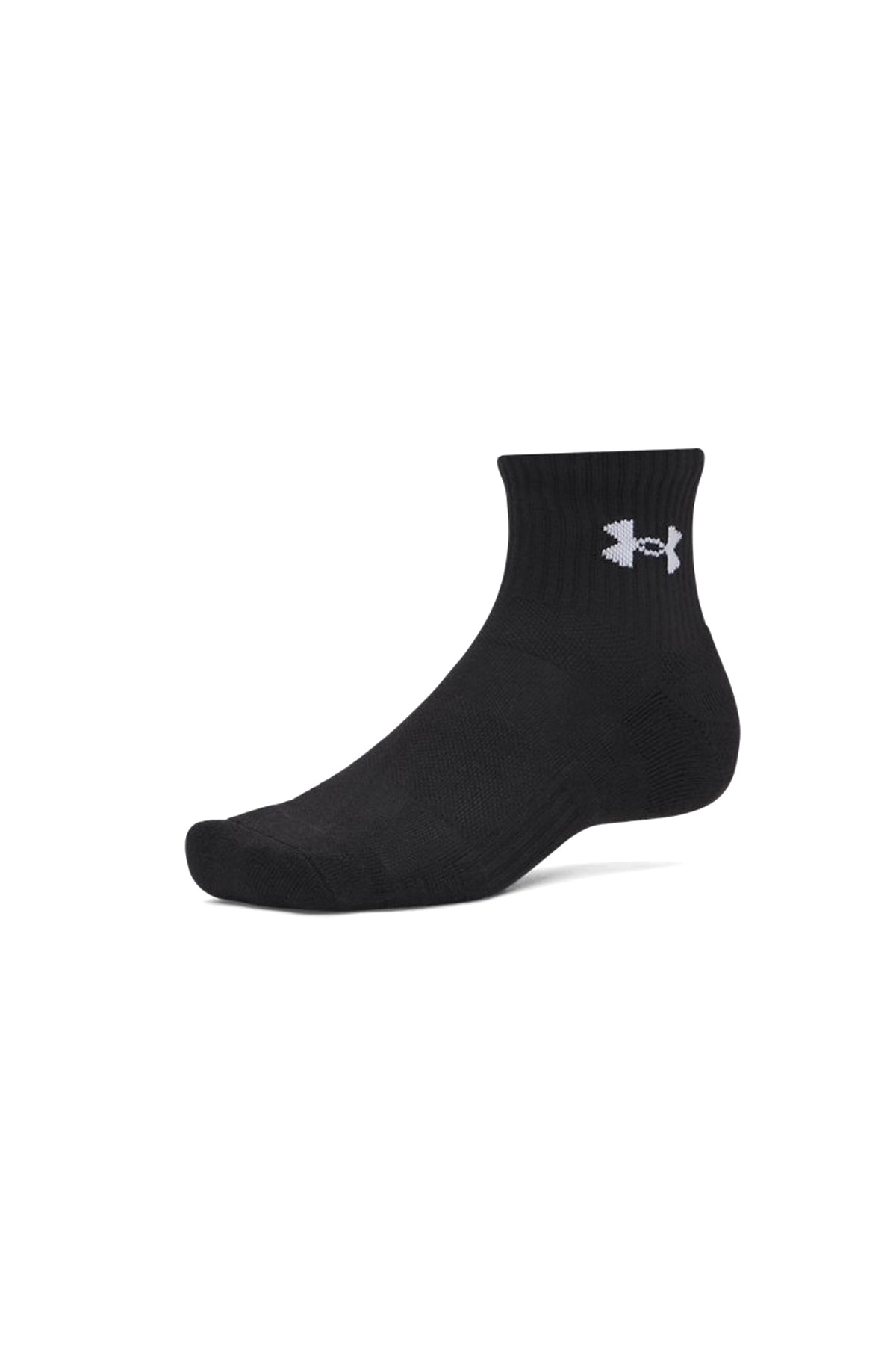 Under Armour Performance Cotton 3P Qtr Unisex Çorap 6009686-008 Siyah
