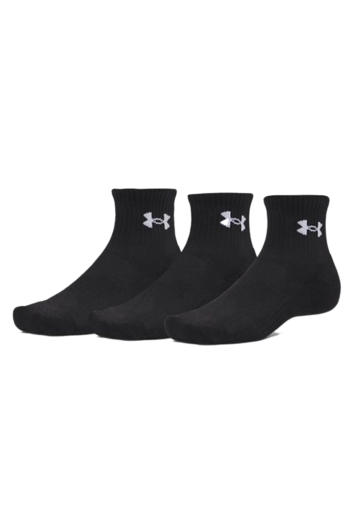 Under Armour Performance Cotton 3P Qtr Unisex Çorap 6009686-008 Siyah