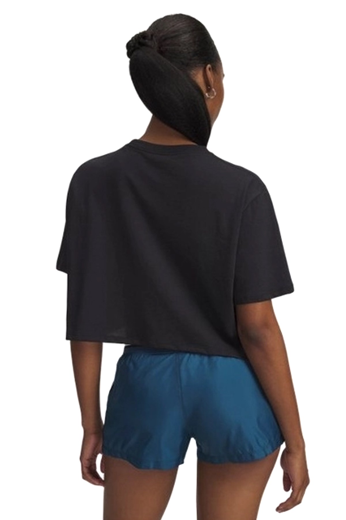 Under Armour Crop Kadın Tişört 6010588-001 Siyah
