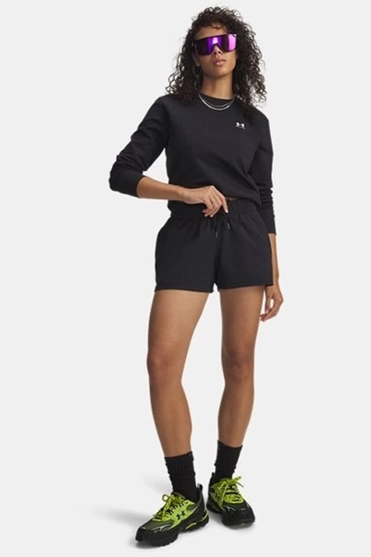 Under Armour Sport Terry Kadın Şort 6011022-001 Siyah