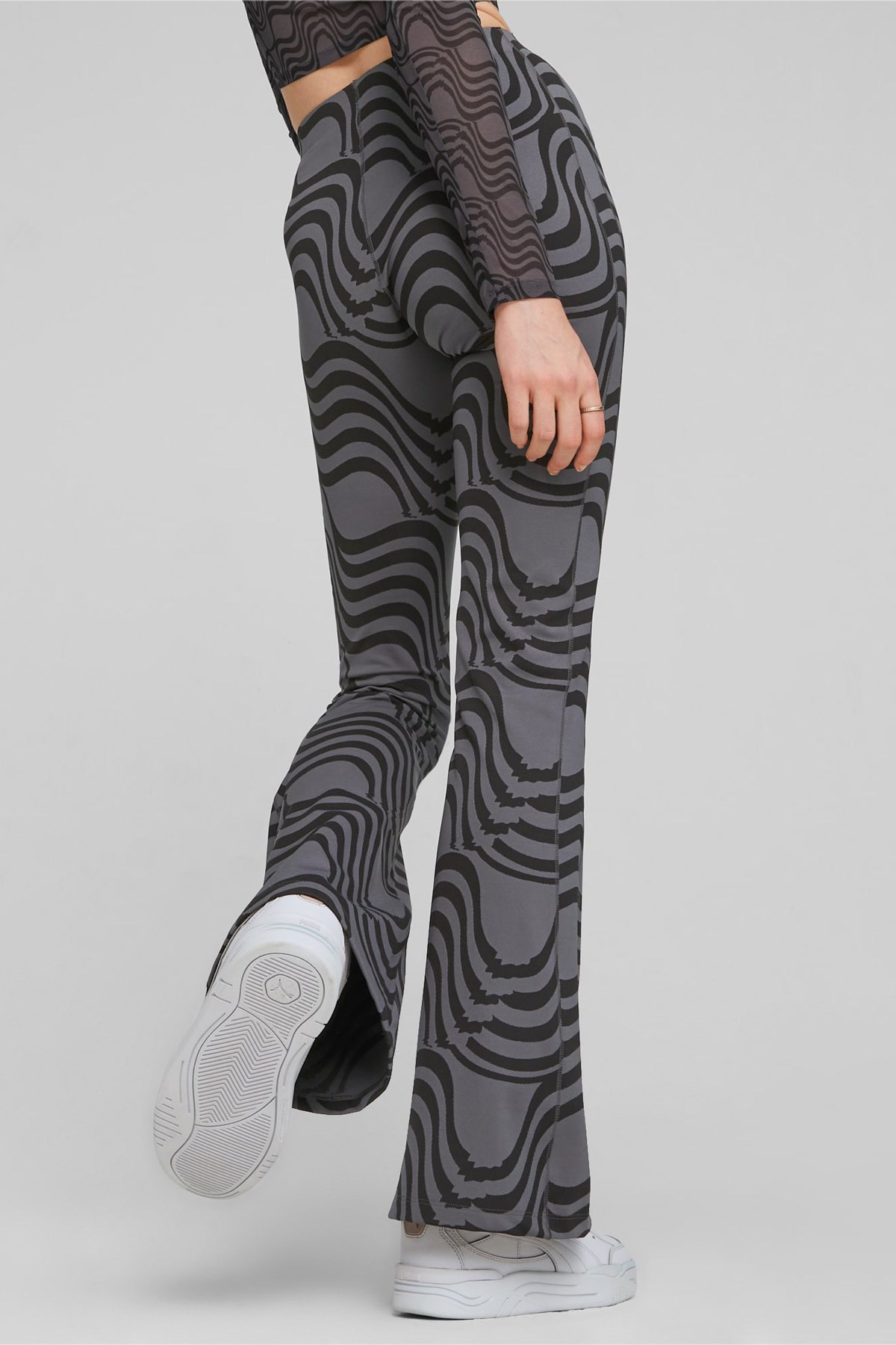 Puma Winter Rink T7 Pattern Kadın Eşofman Altı 62085901 Siyah