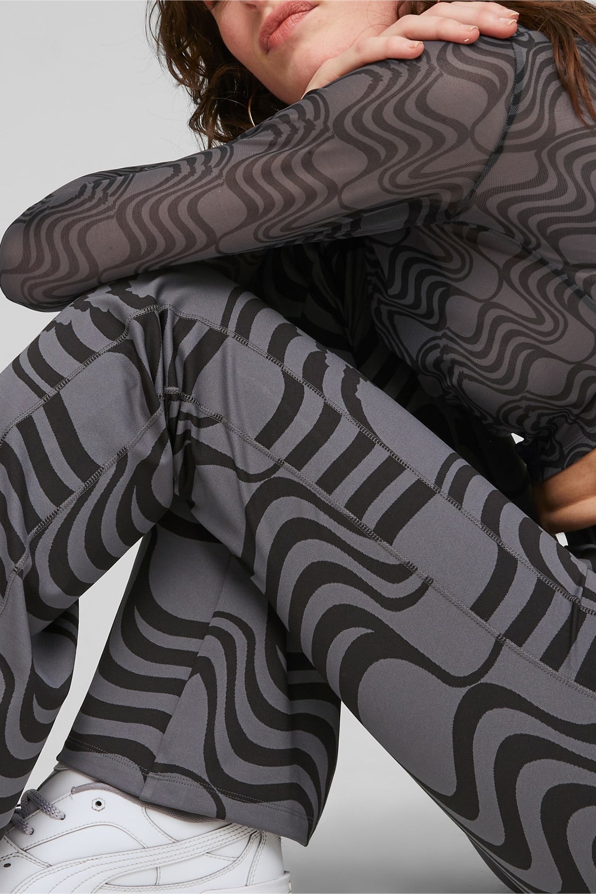 Puma Winter Rink T7 Pattern Kadın Eşofman Altı 62085901 Siyah