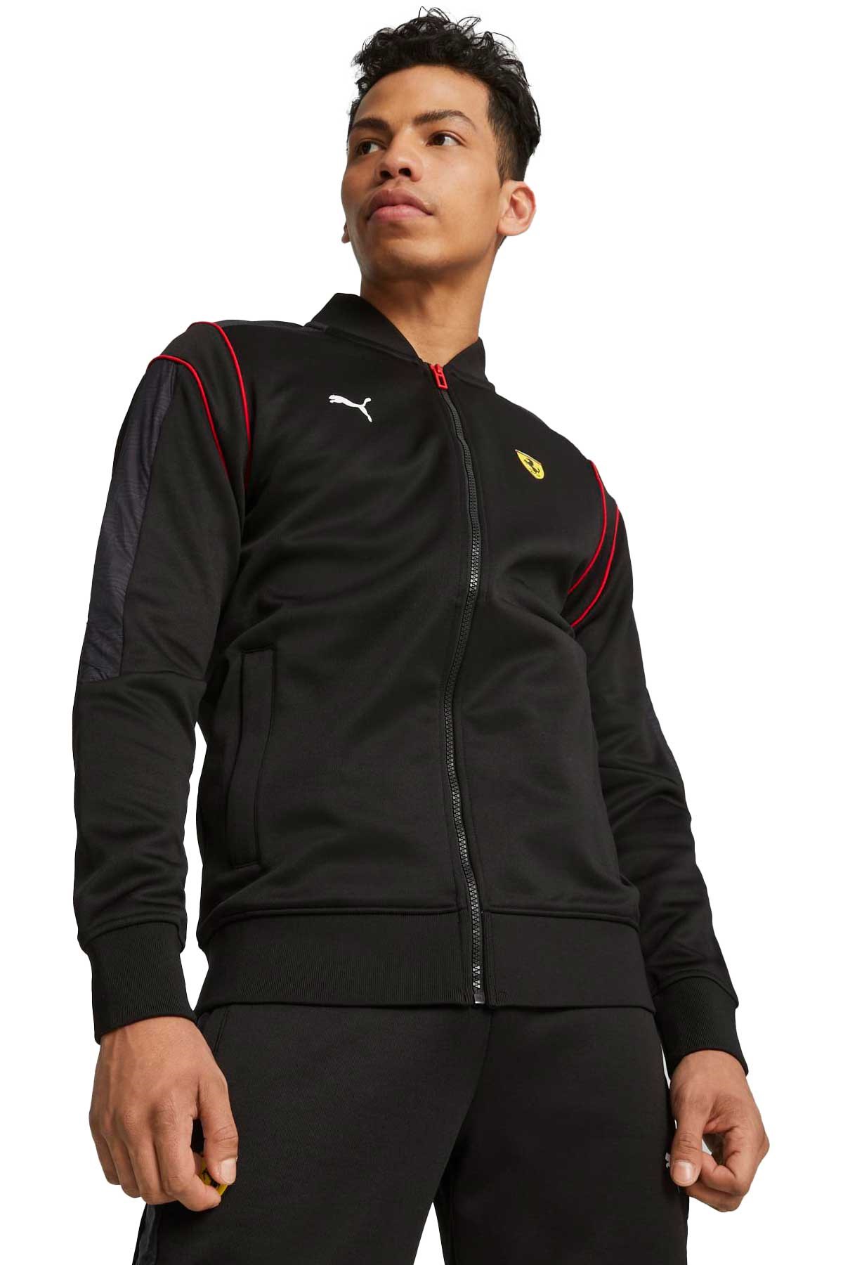 Puma Ferrari Race Mt7 Erkek Sweatshirt 62093601 Siyah