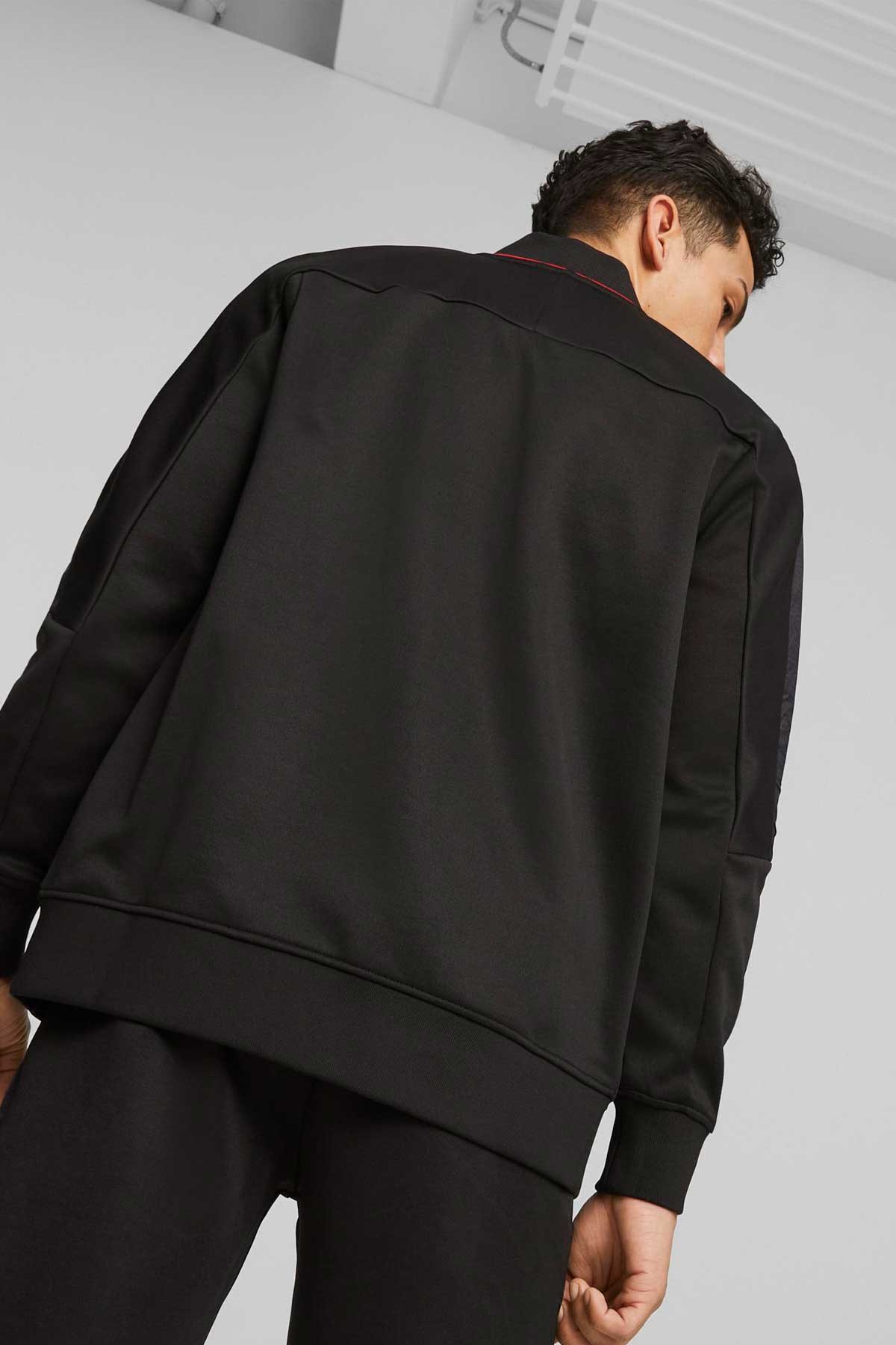 Puma Ferrari Race Mt7 Erkek Sweatshirt 62093601 Siyah