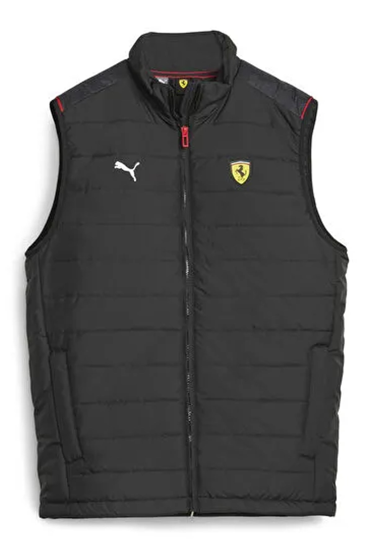 Puma Ferrari Race Padded Vest Erkek Yelek 62093901 Siyah