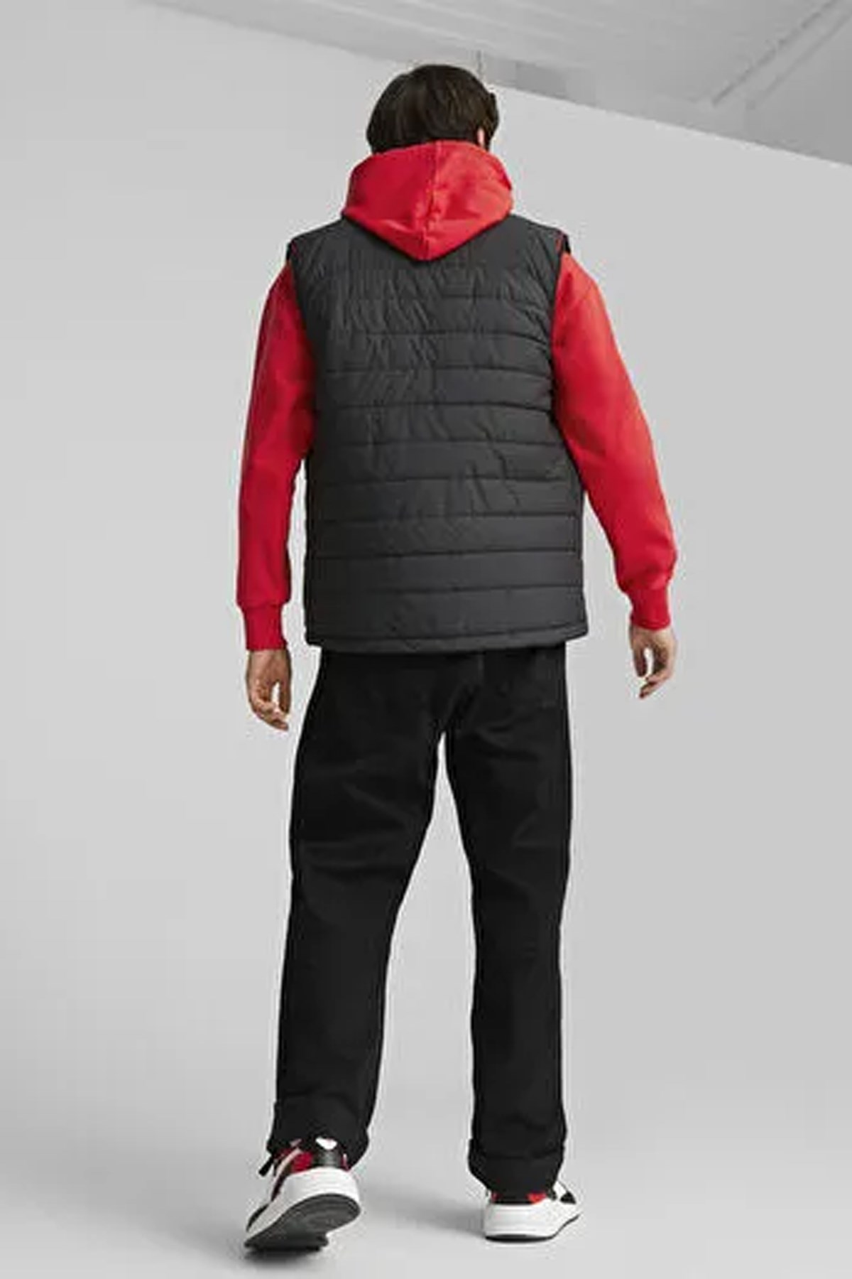 Puma Ferrari Race Padded Vest Erkek Yelek 62093901 Siyah