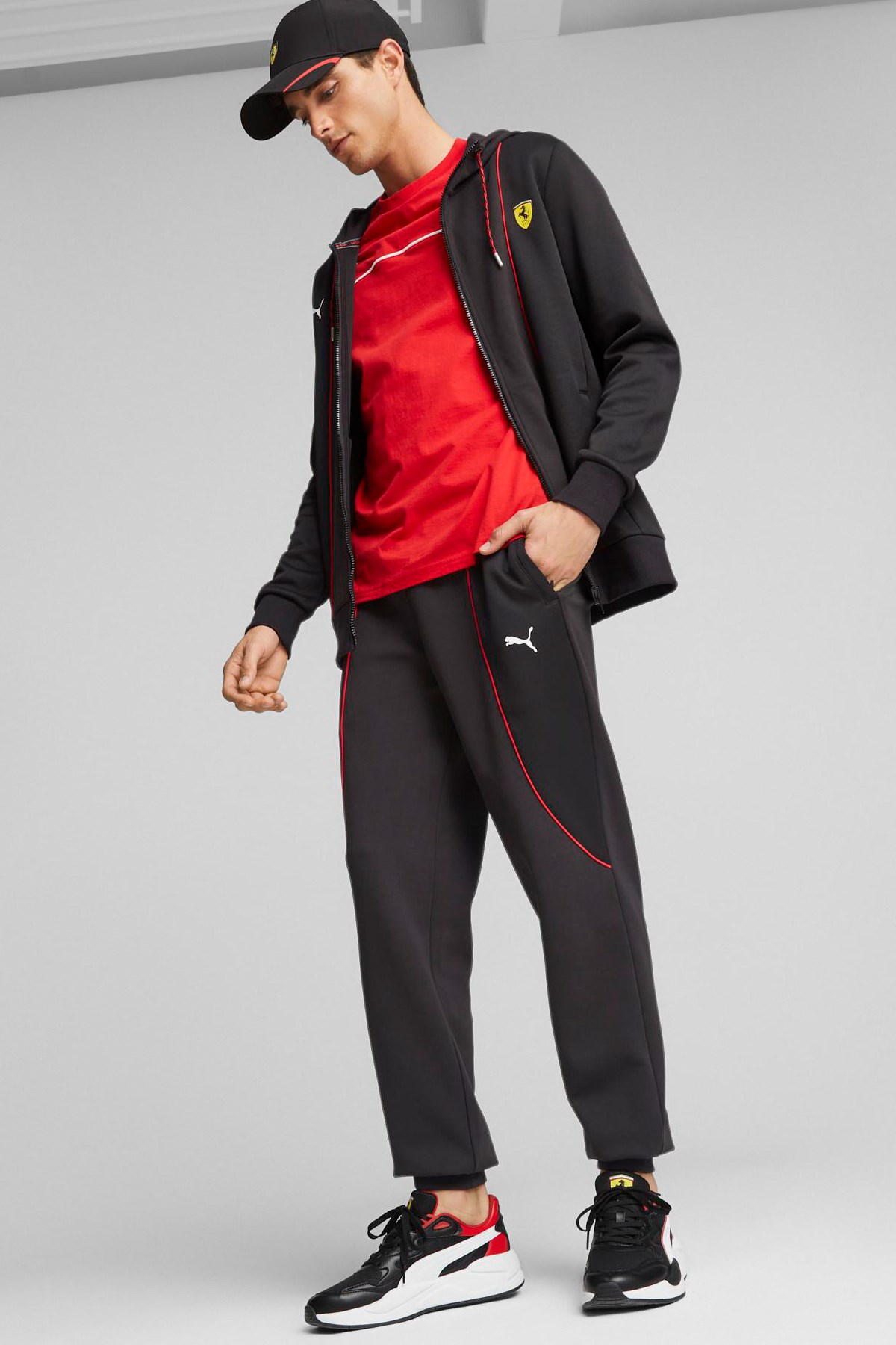 Puma Ferrari Race Hdd Erkek Sweatshirt 62094201 Siyah