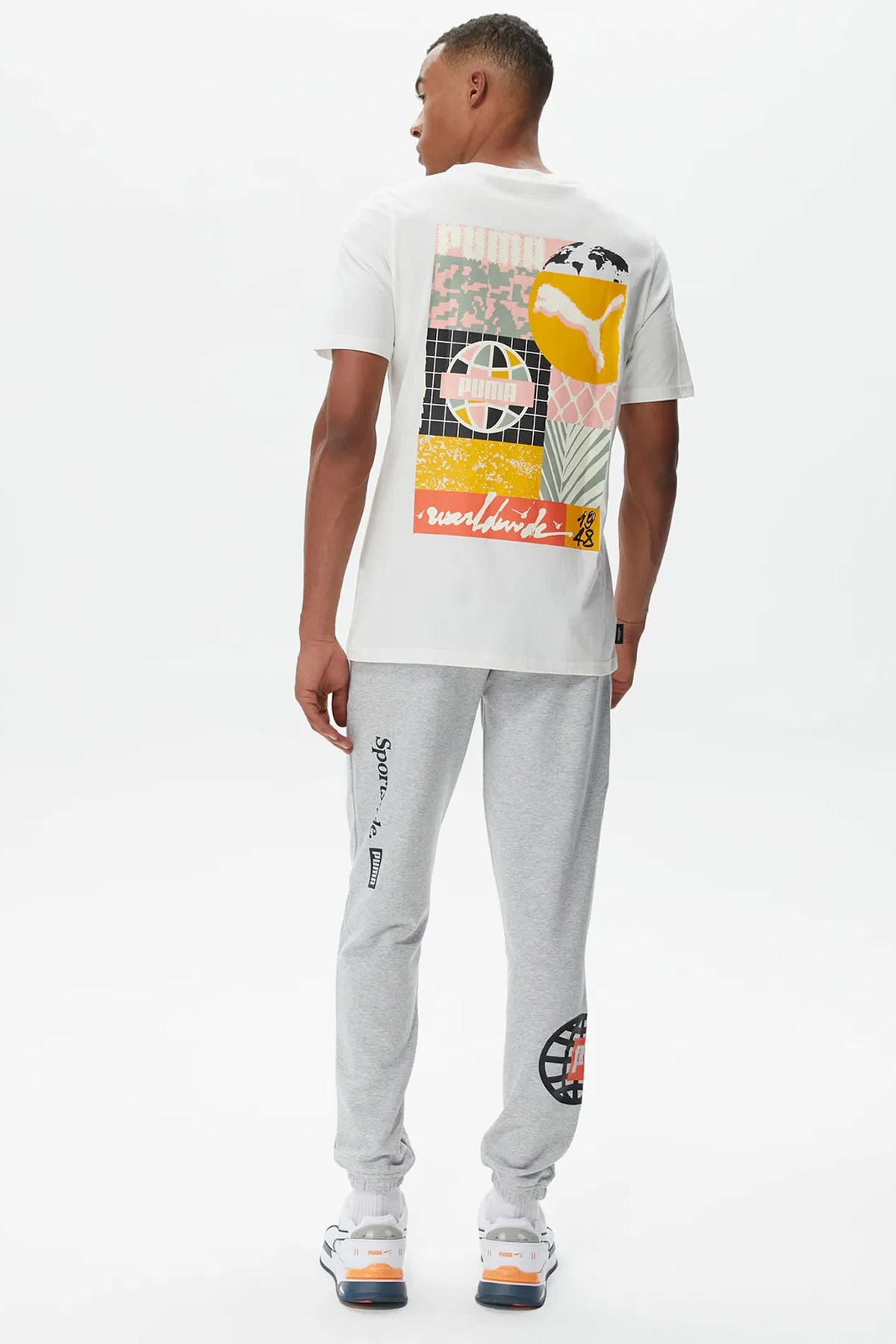 Puma Classıcs Brand Love Erkek Eşofman Alt 62134604 Gri
