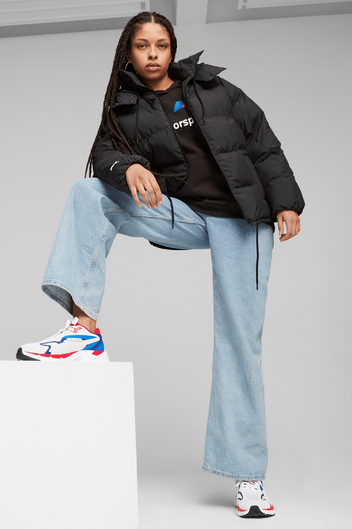 Puma Bmw Padded Kadın Mont 62135701 Siyah