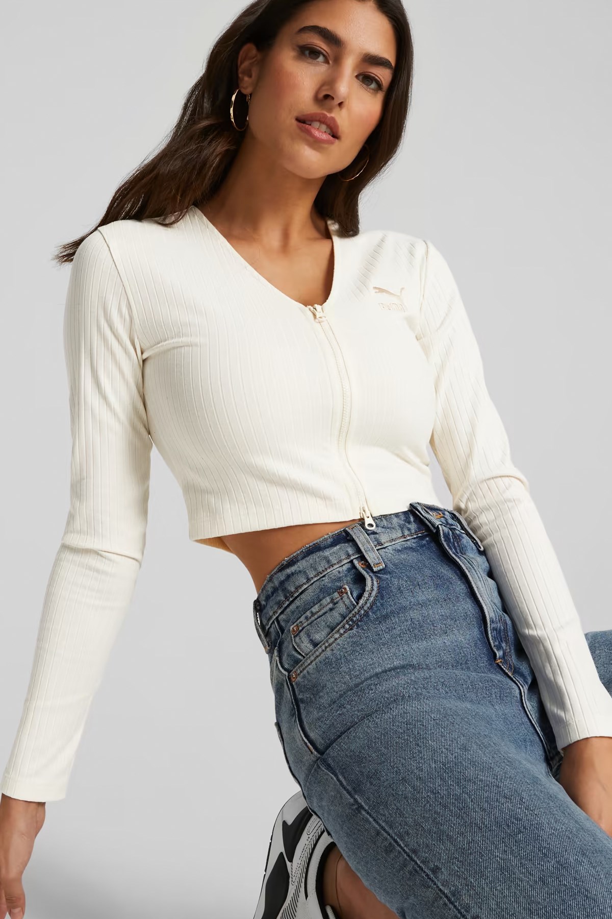 Puma Classics Kadın Sweatshirt 62140399 Beyaz