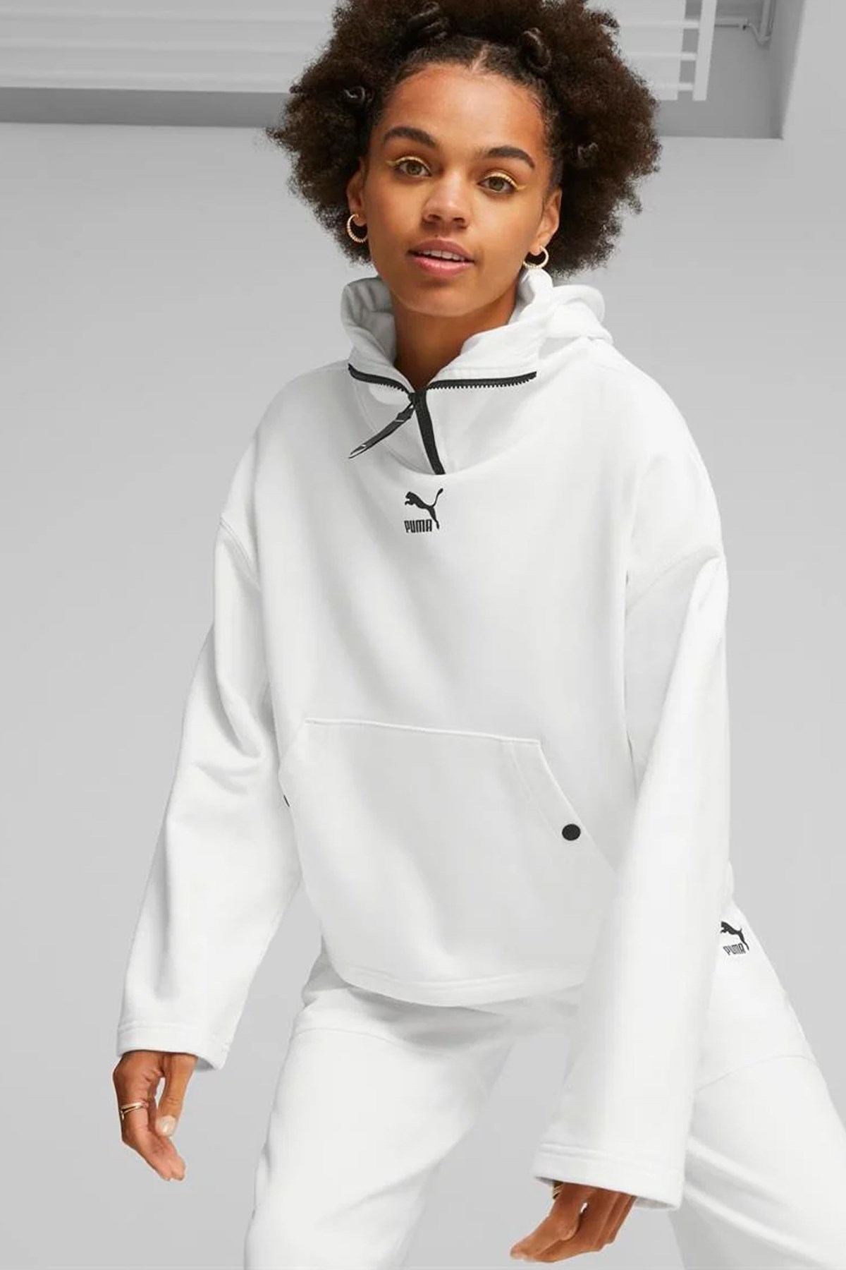 Puma Dare To Kadın Sweatshirt 62143402 Beyaz