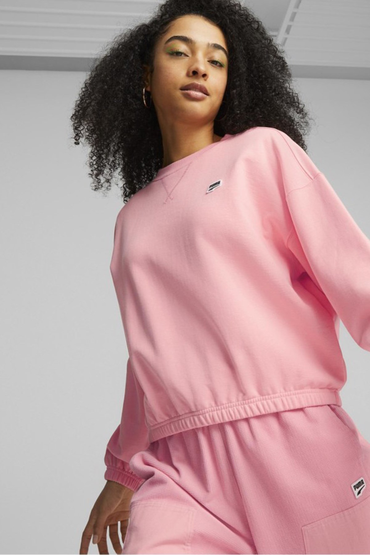 Puma Downtown Kadın Sweatshirt 62145563 Pembe