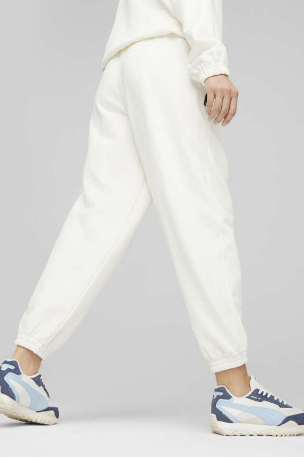 Puma Downtown Sweatpants Kadın Eşofman Alt 62145665 Ekru