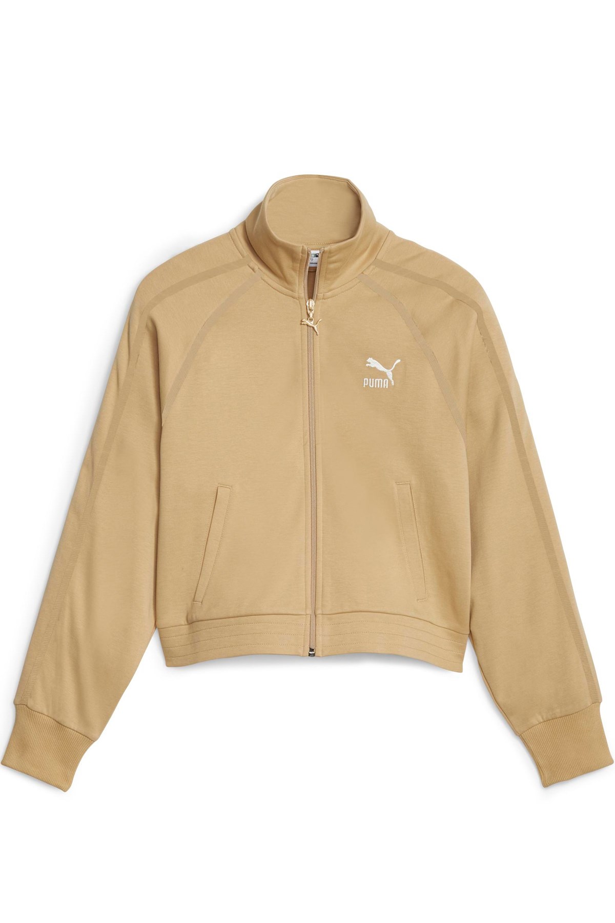 Puma T7 Track Kadın Sweatshirt 62146484 Bej