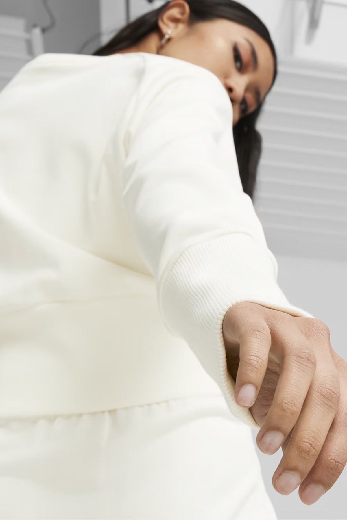 Puma Classıcs Forward Hıstory Crew Kadın Sweat 62147665 Ekru