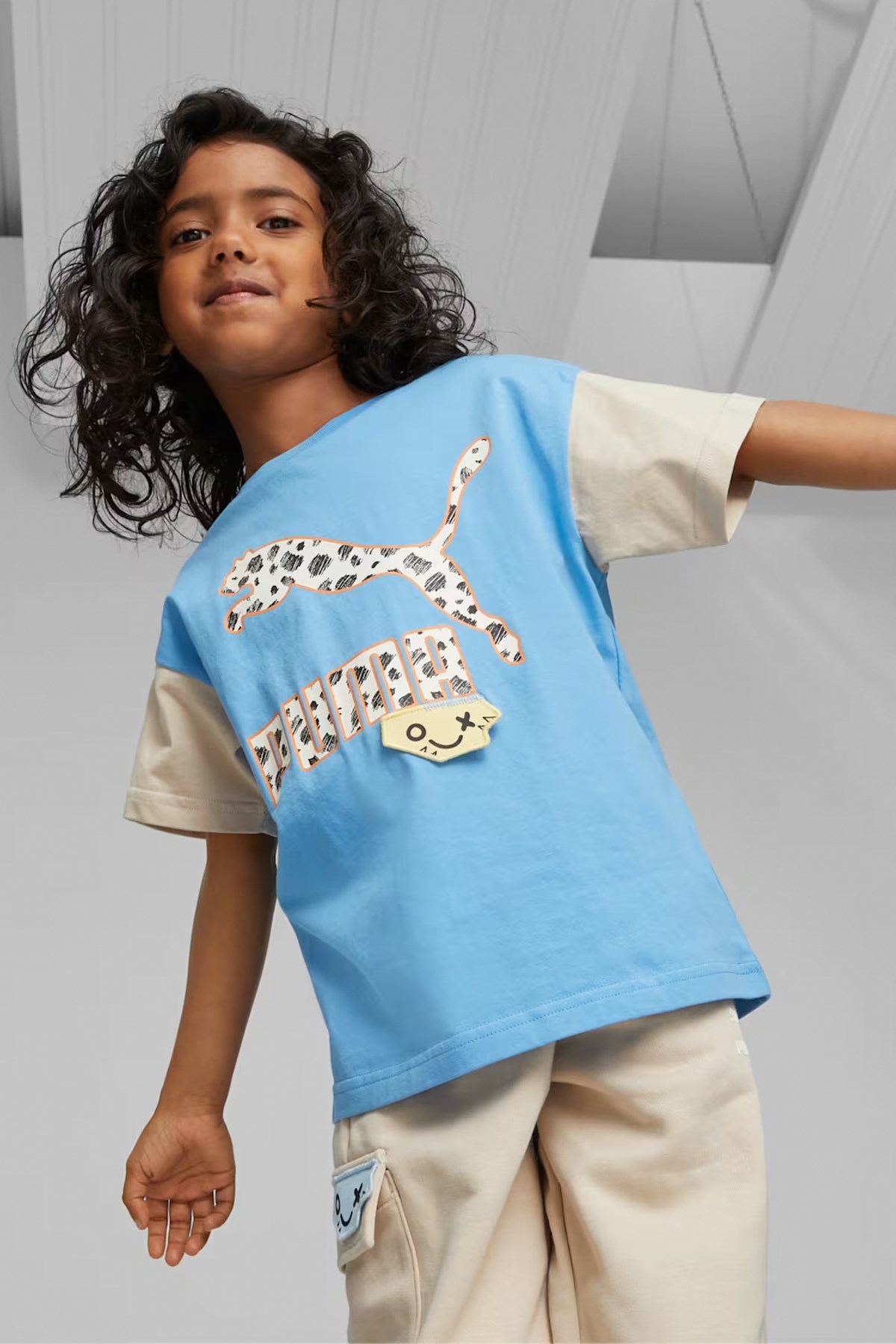 Puma Classıcs Mıx Mtch Çocuk Tişört 62157627 Mavi