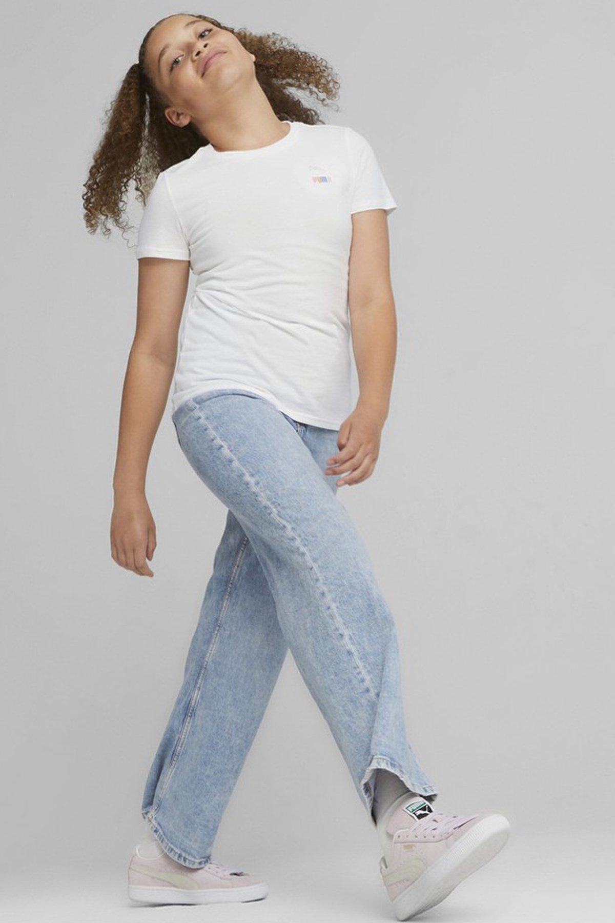 Puma Classıcs Sweater Wthr Çocuk Tişört 62161202 Beyaz