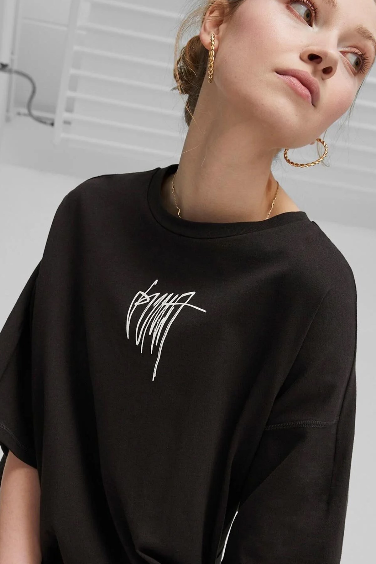 Puma Classics Kadın Tişört 62164601 Siyah