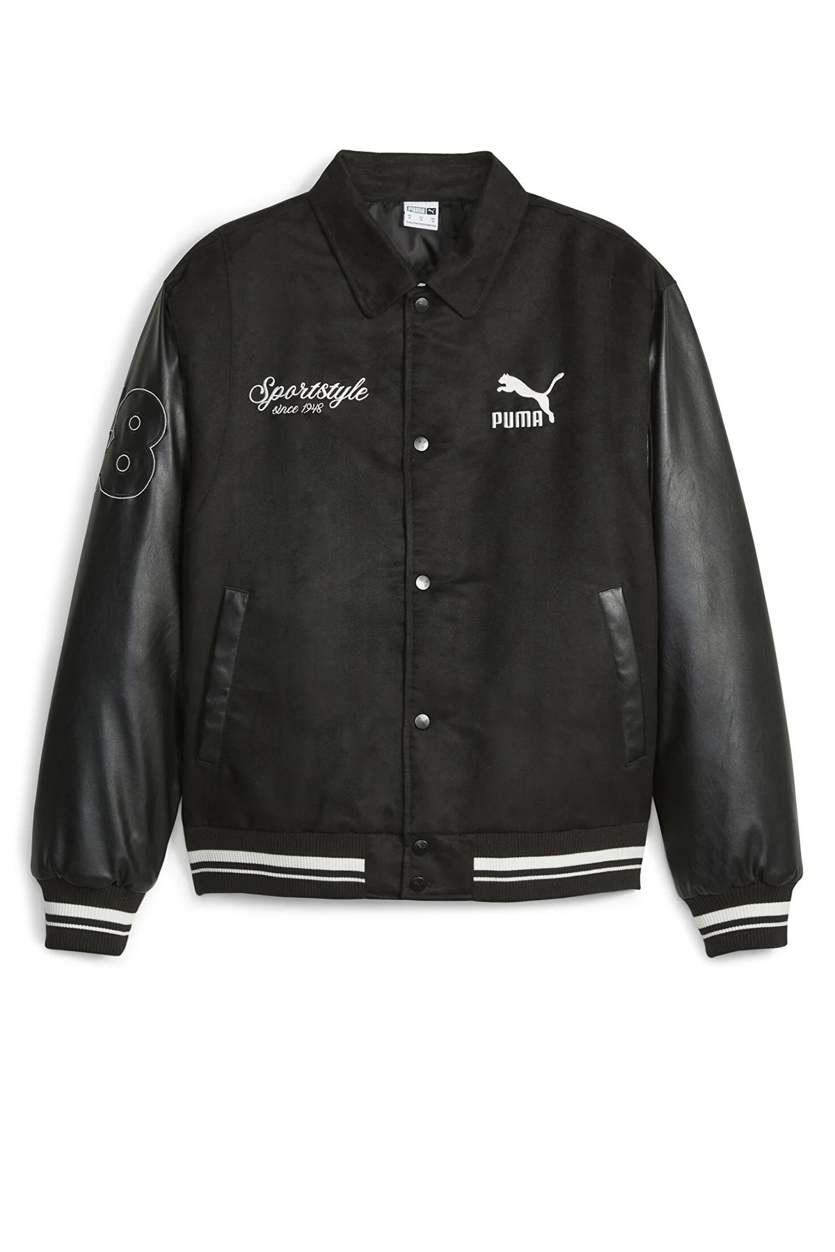 Puma Team Varsity Erkek Sweatshirt 62178801 Siyah