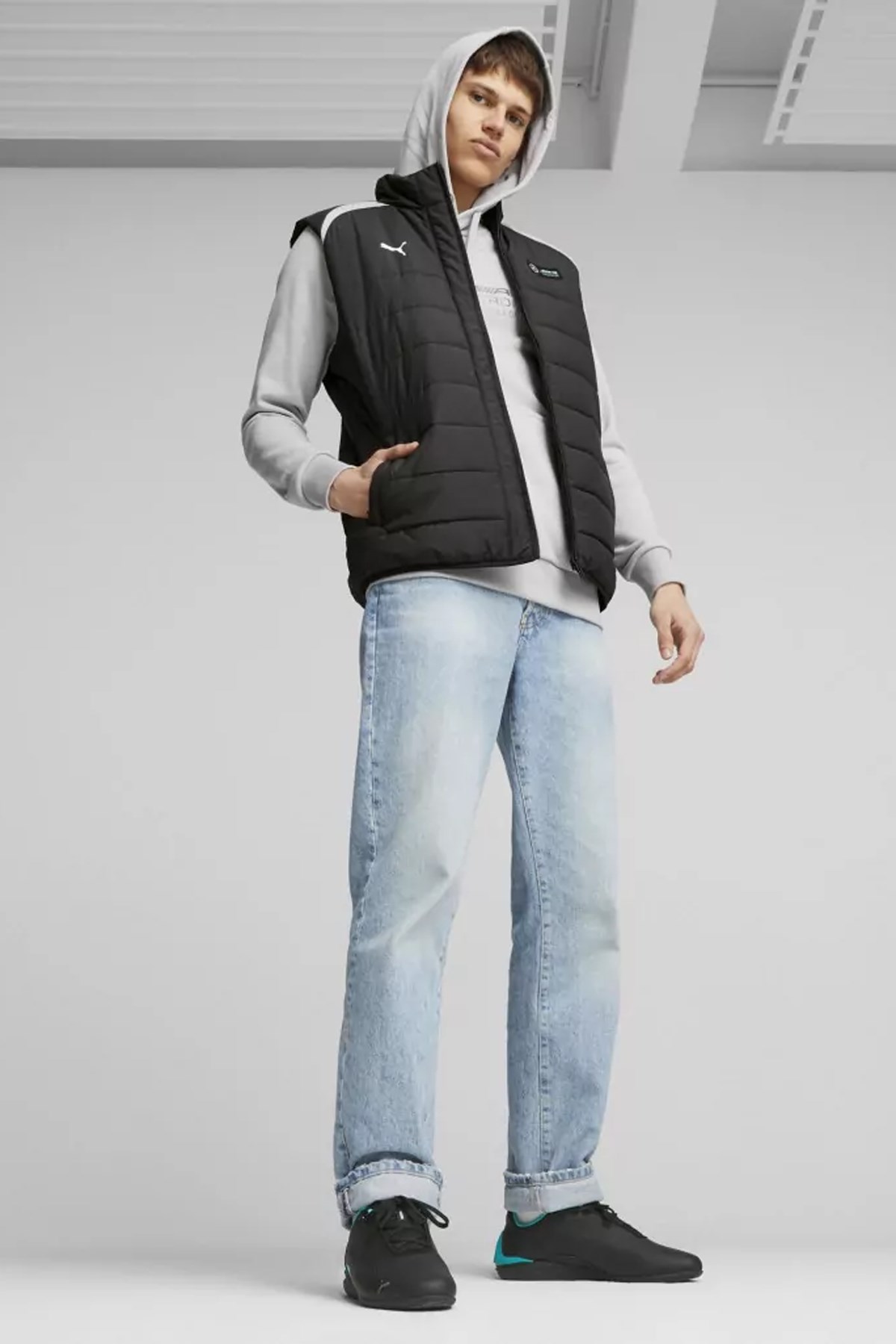 Puma Mapf1 Padded Gilet Erkek Yelek 62213301 Siyah