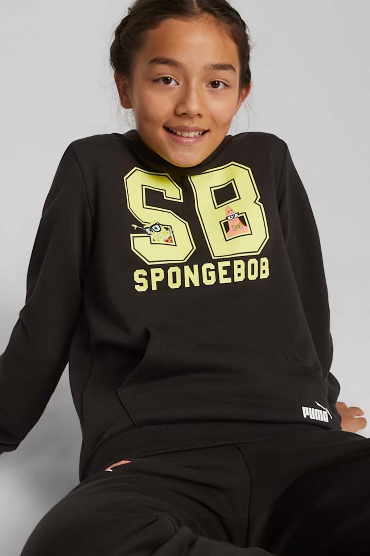 Puma Trash Talk Hoodie Çocuk Sweat 62221301 Siyah