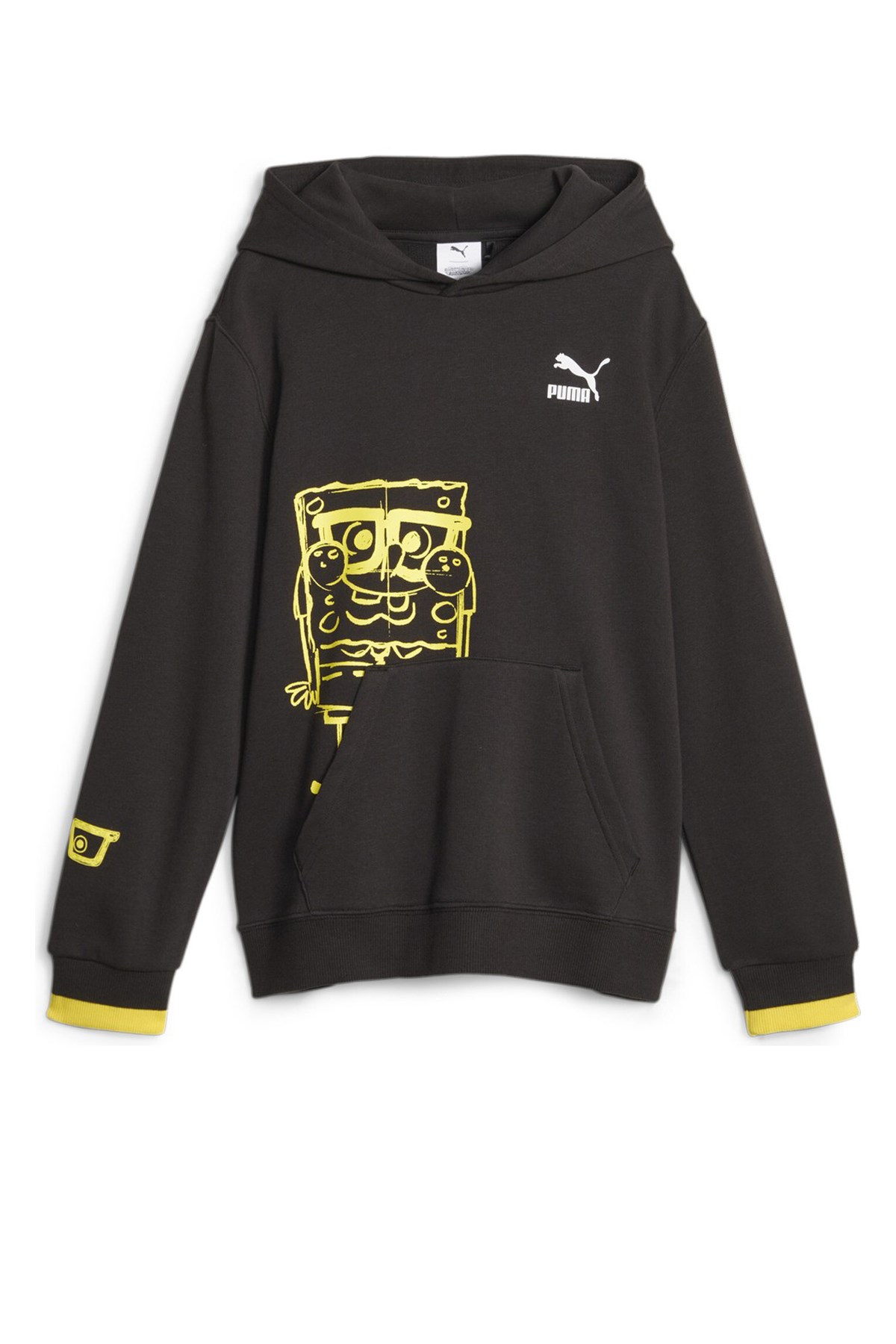 Puma X Spongebob Çocuk Sweat 62221801 Siyah