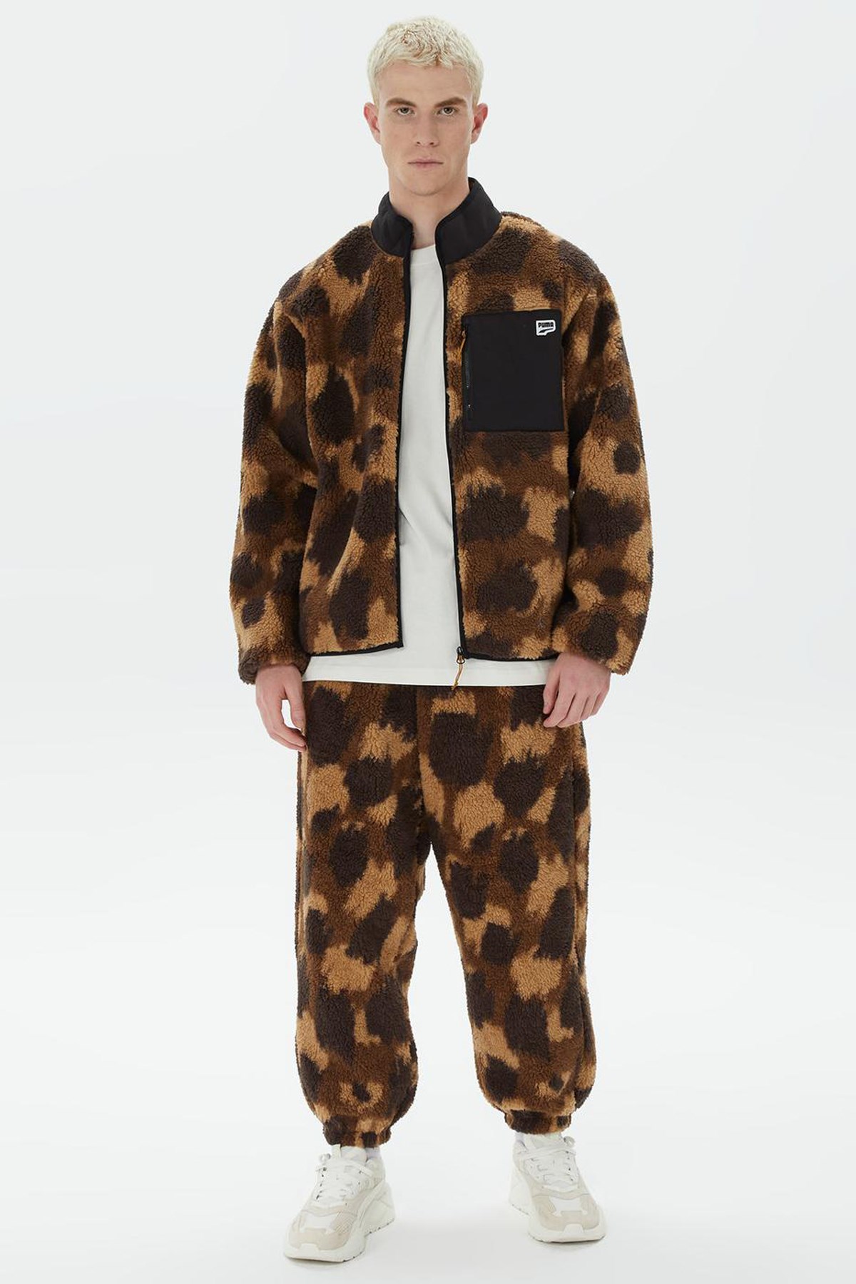 Puma Downtown Aop Sherpa Erkek Pantolon 62224101 Kahverengi