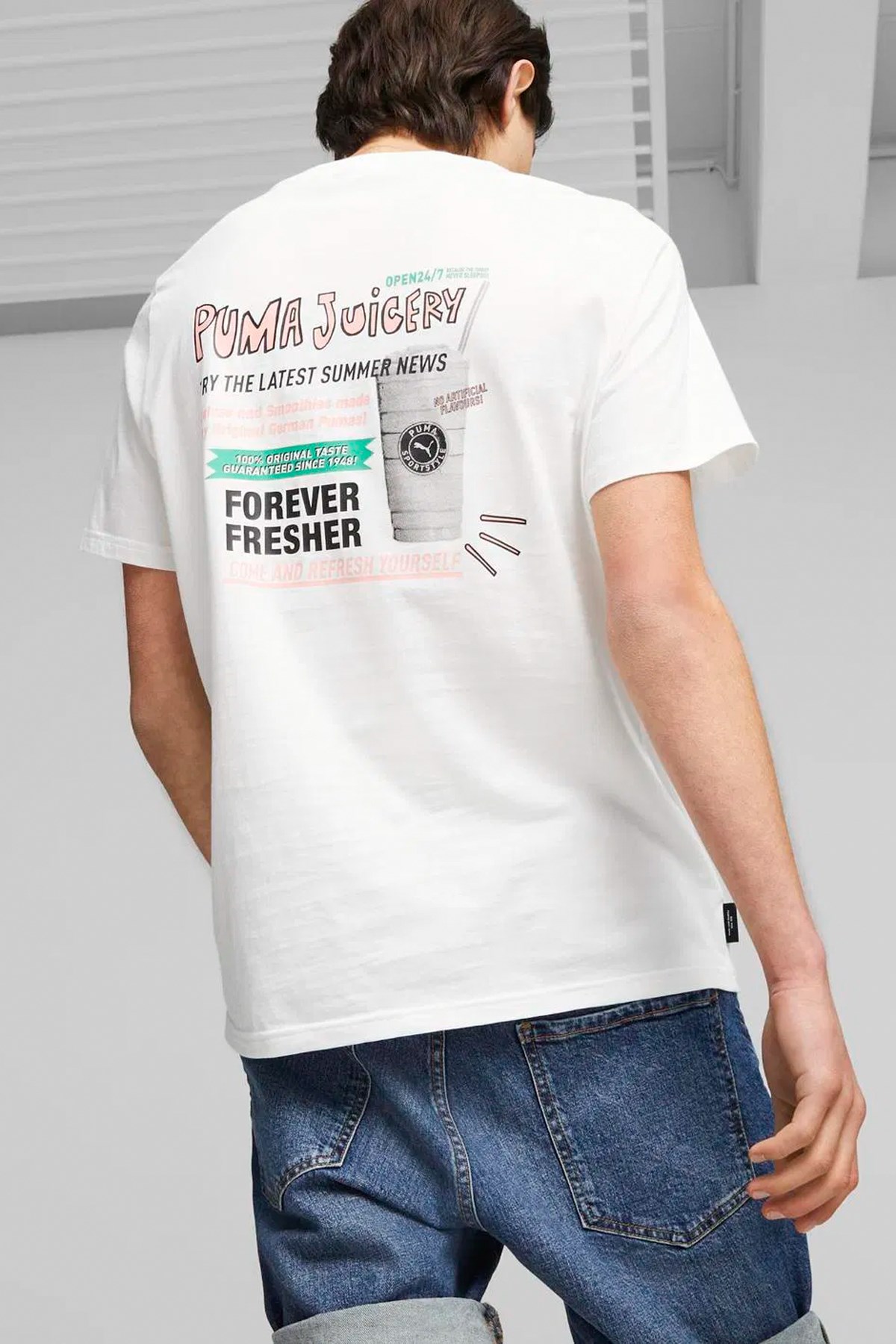 Puma Graphıcs Juıcery Erkek Tişört 62274302 Beyaz