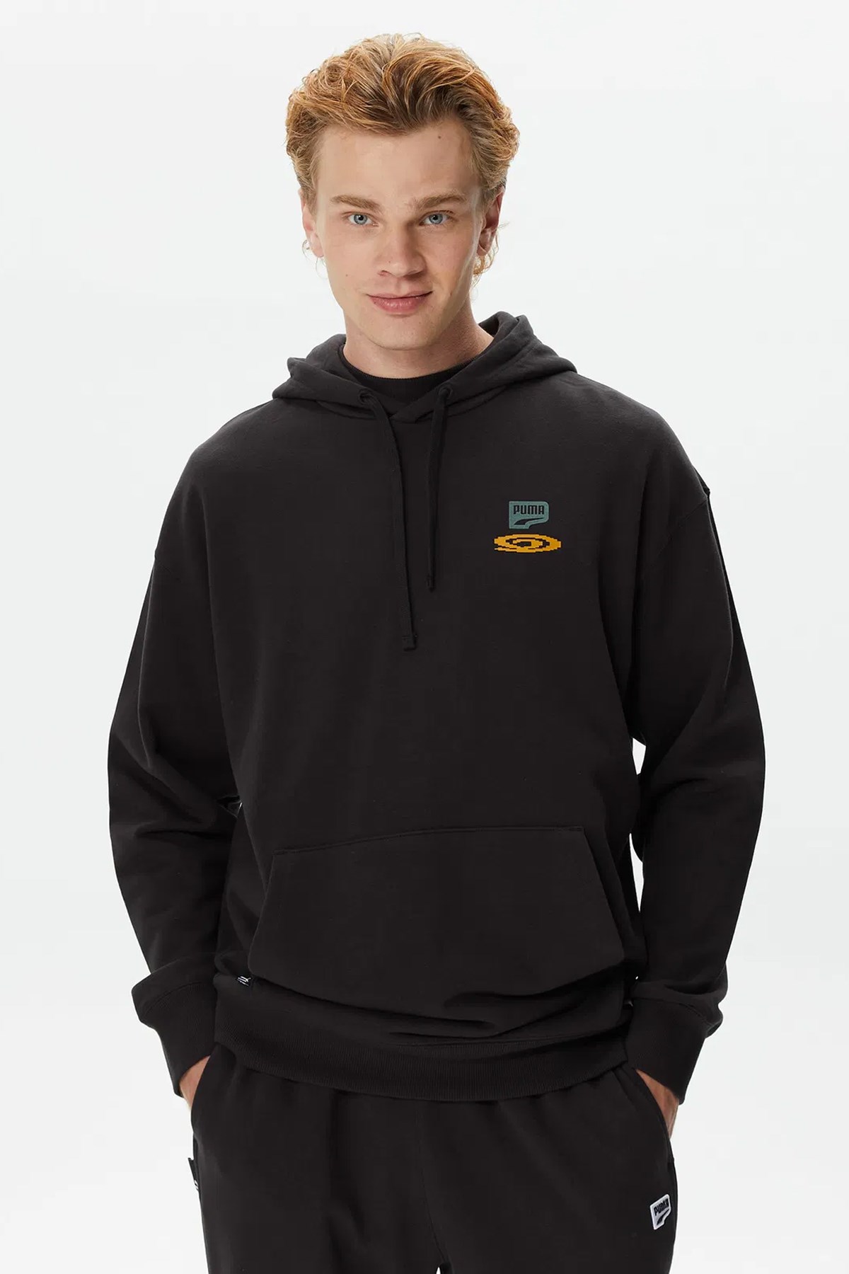 Puma Downtown Graphic Erkek Sweat 62298501 Siyah