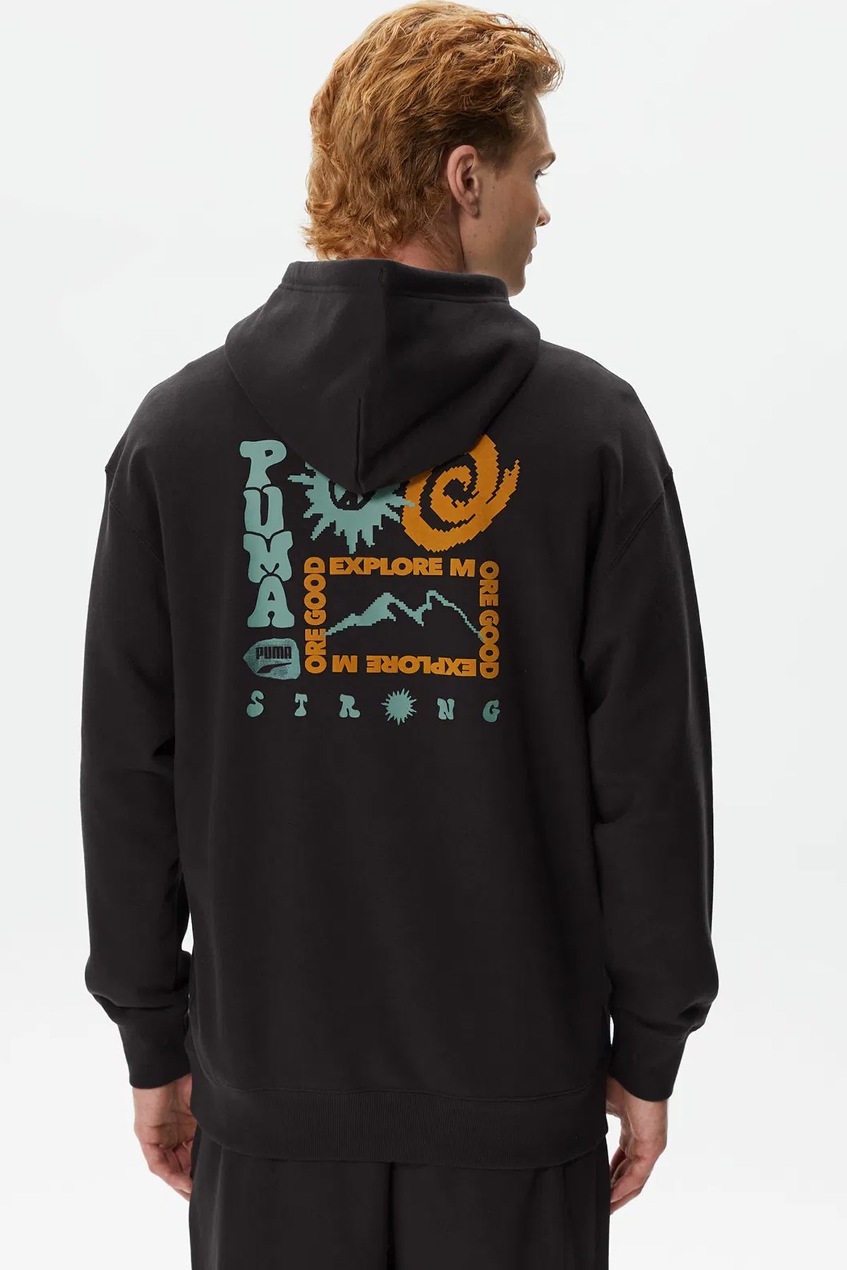 Puma Downtown Graphic Erkek Sweat 62298501 Siyah