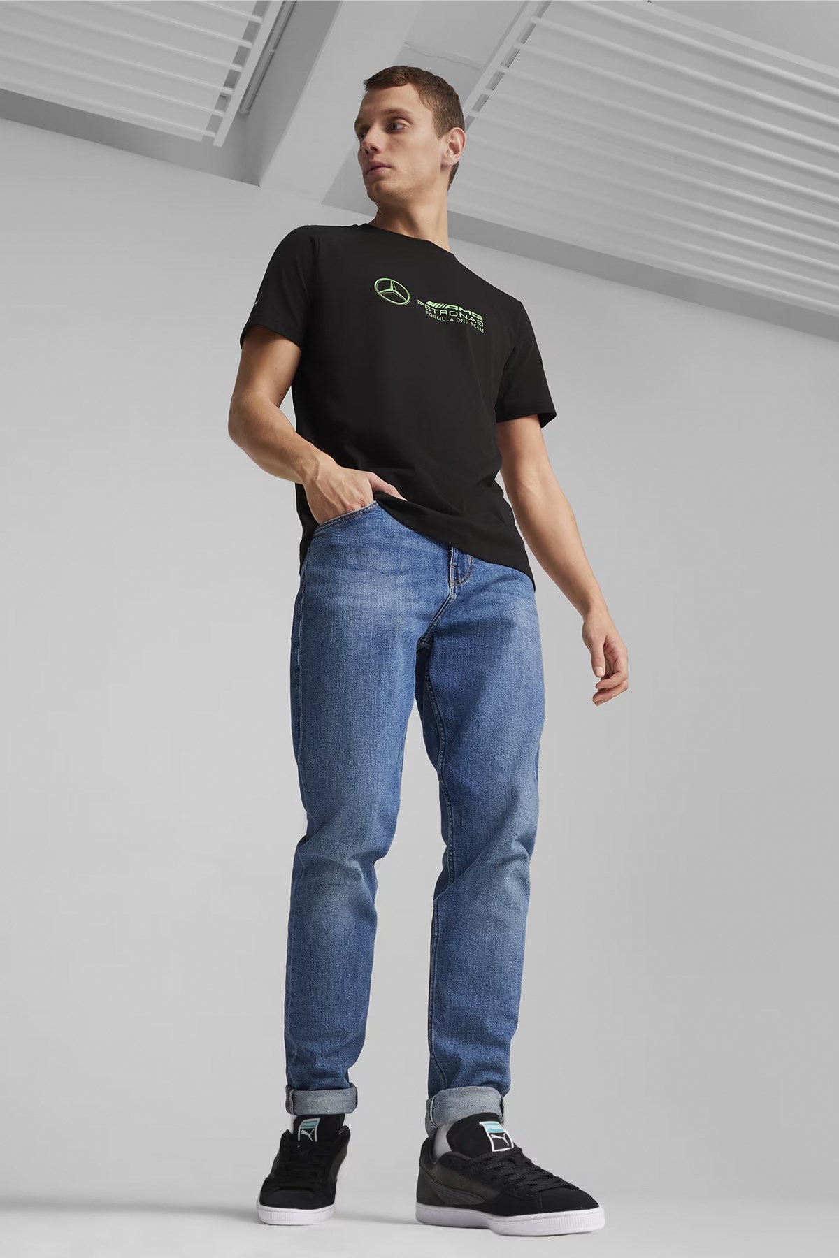 Puma Mapf1 Logo Erkek Tişört 62375401 Siyah