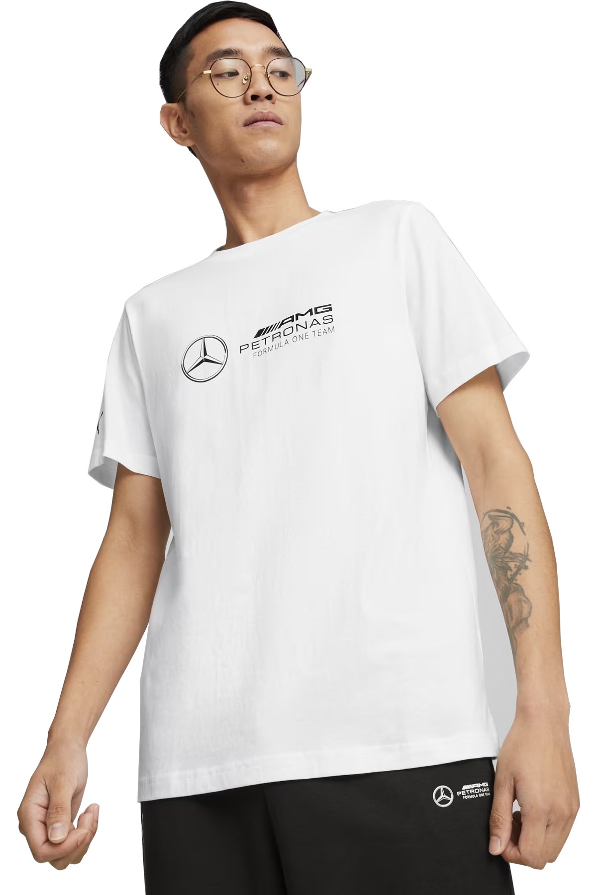 Puma Mapf1 Logo Erkek Tişört 62375403 Beyaz