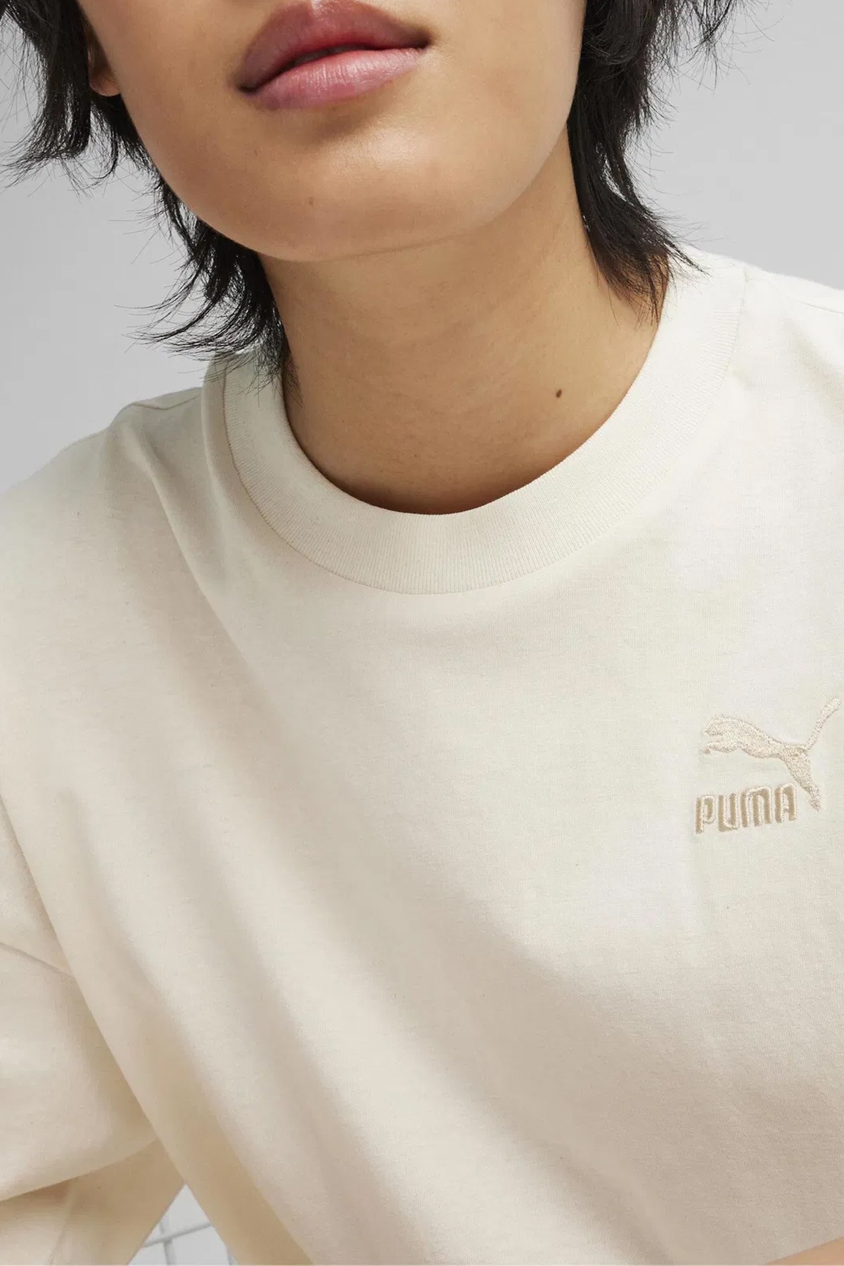 Puma Better Classıcs Oversized Kadın Tişört 62422699 Ekru